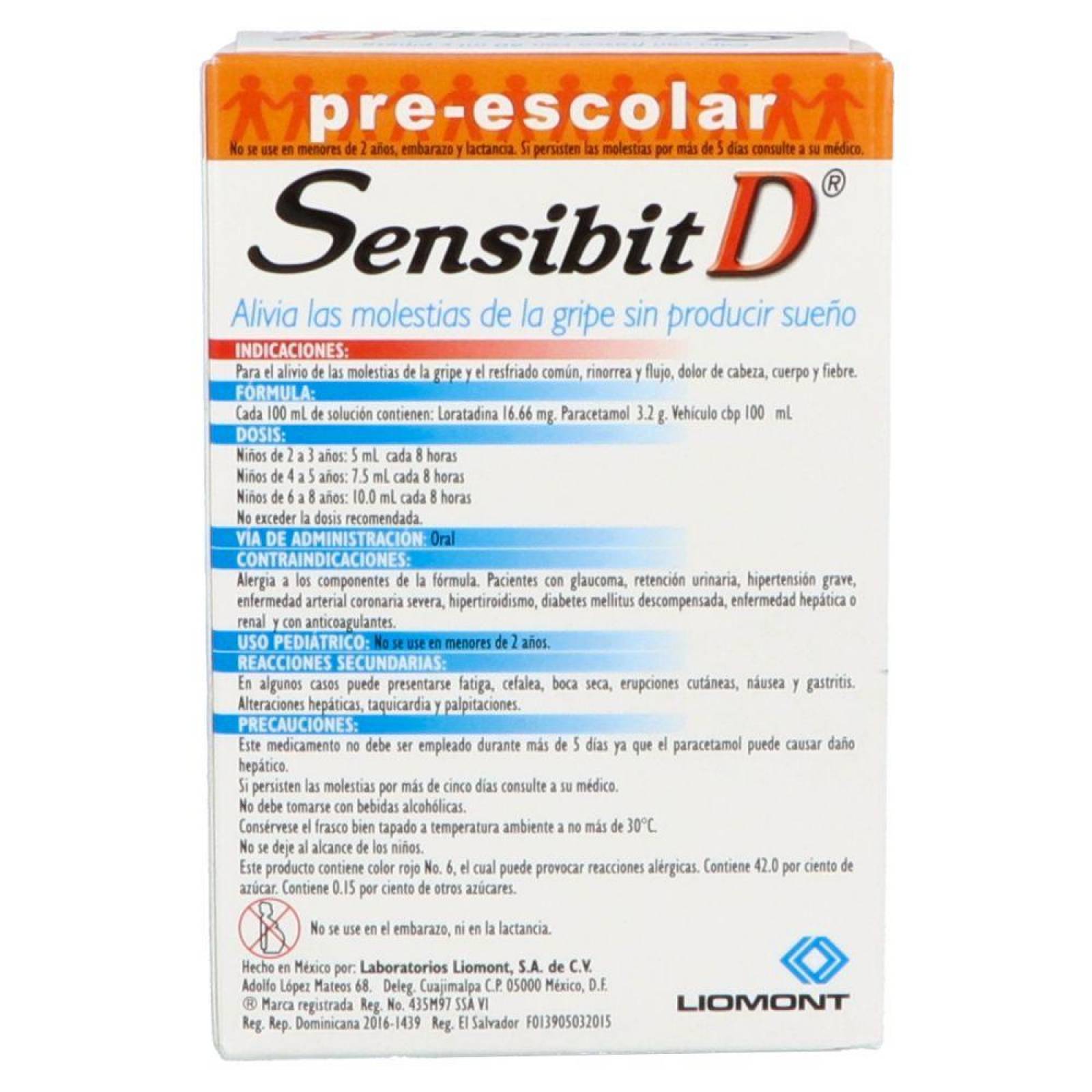 Sensibit D Pre-Escolar Jarabe Caja Con Frasco Con 60 mL 