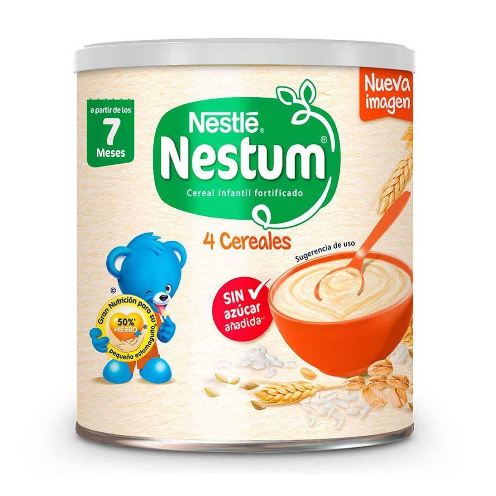 Nestum Cereal 4 Cereales Fase 2 Lata Con 270 g 