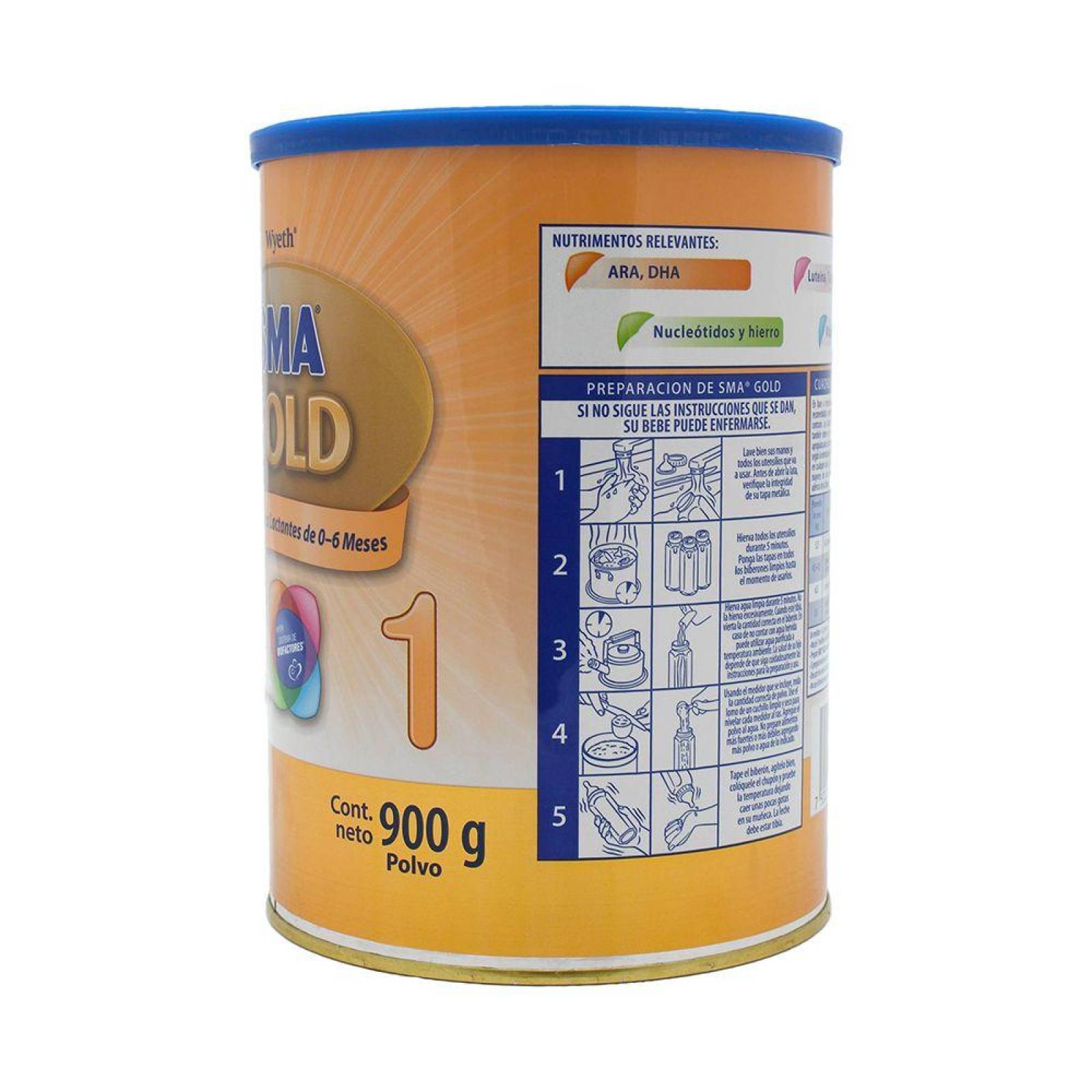 SMA Gold 1 Lata Con Polvo 900 g 