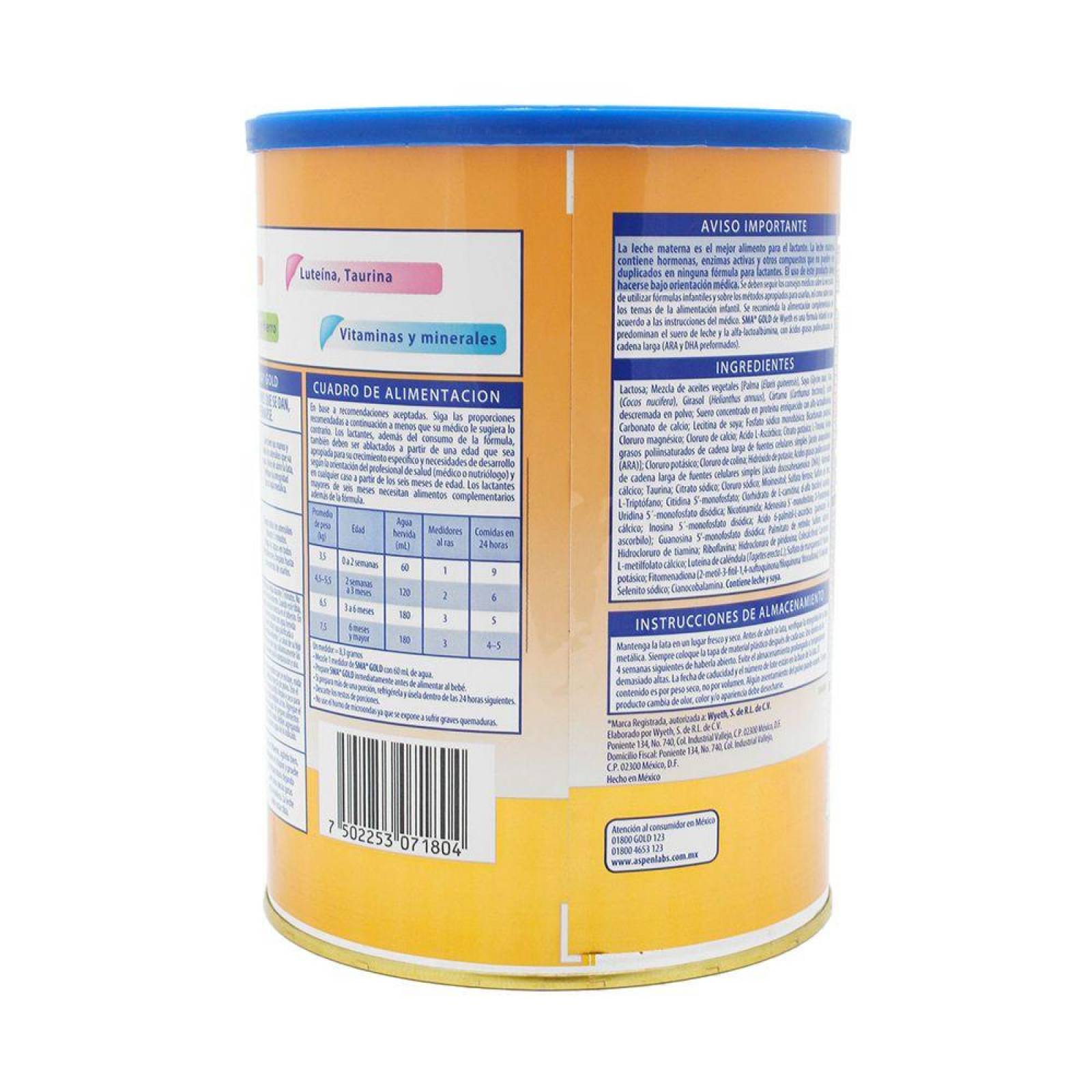 SMA Gold 1 Lata Con Polvo 900 g 