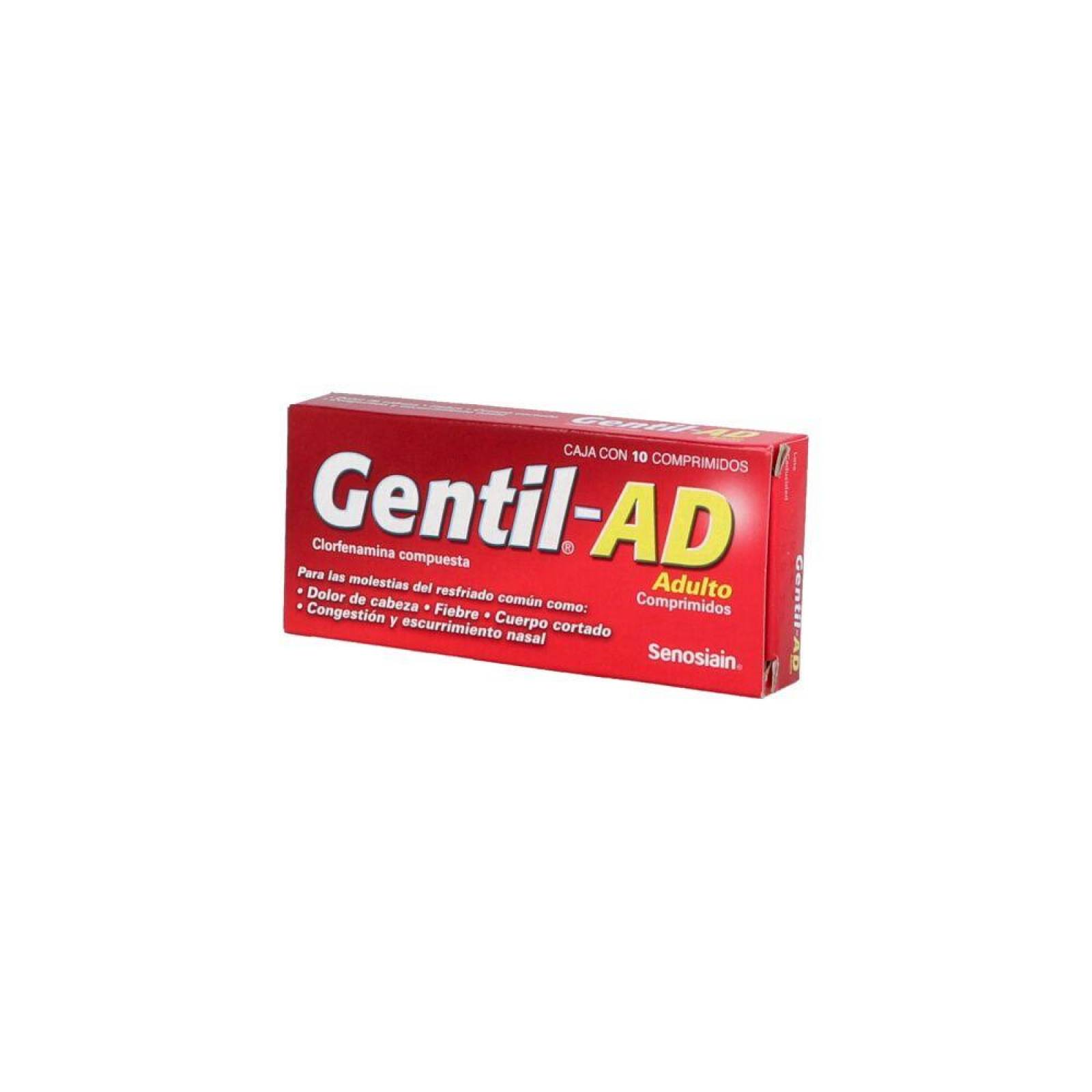 Gentil AD Caja Con 10 Comprimidos 