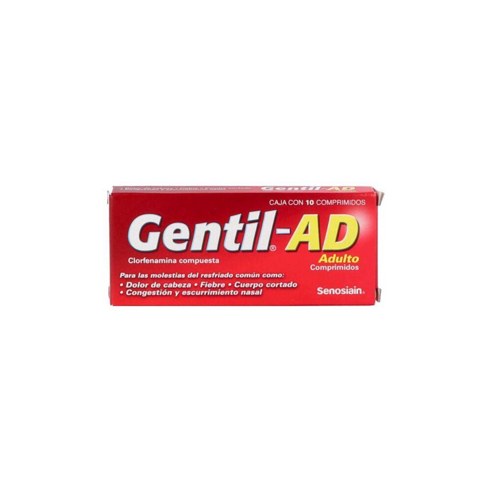 Gentil AD Caja Con 10 Comprimidos 