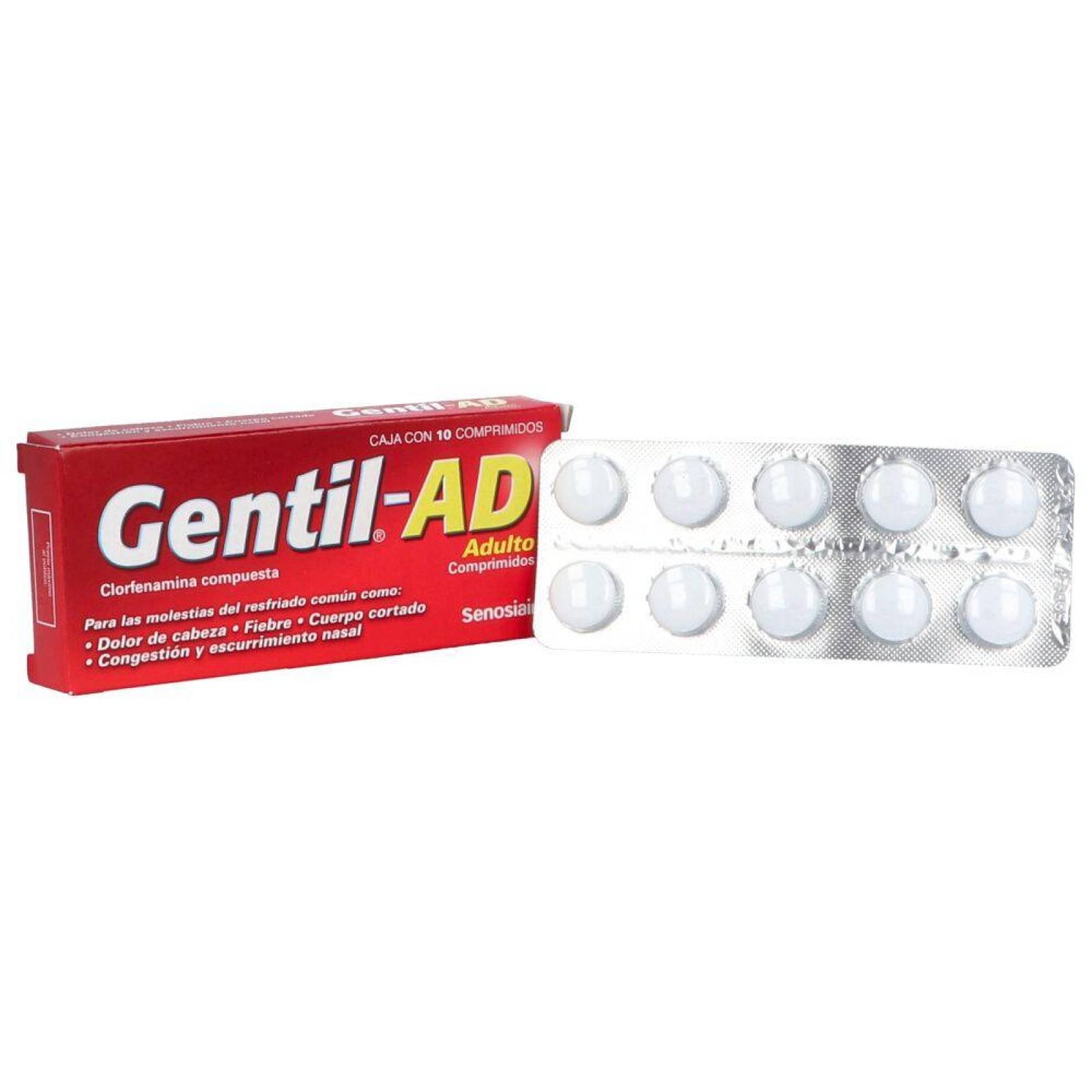 Gentil AD Caja Con 10 Comprimidos 