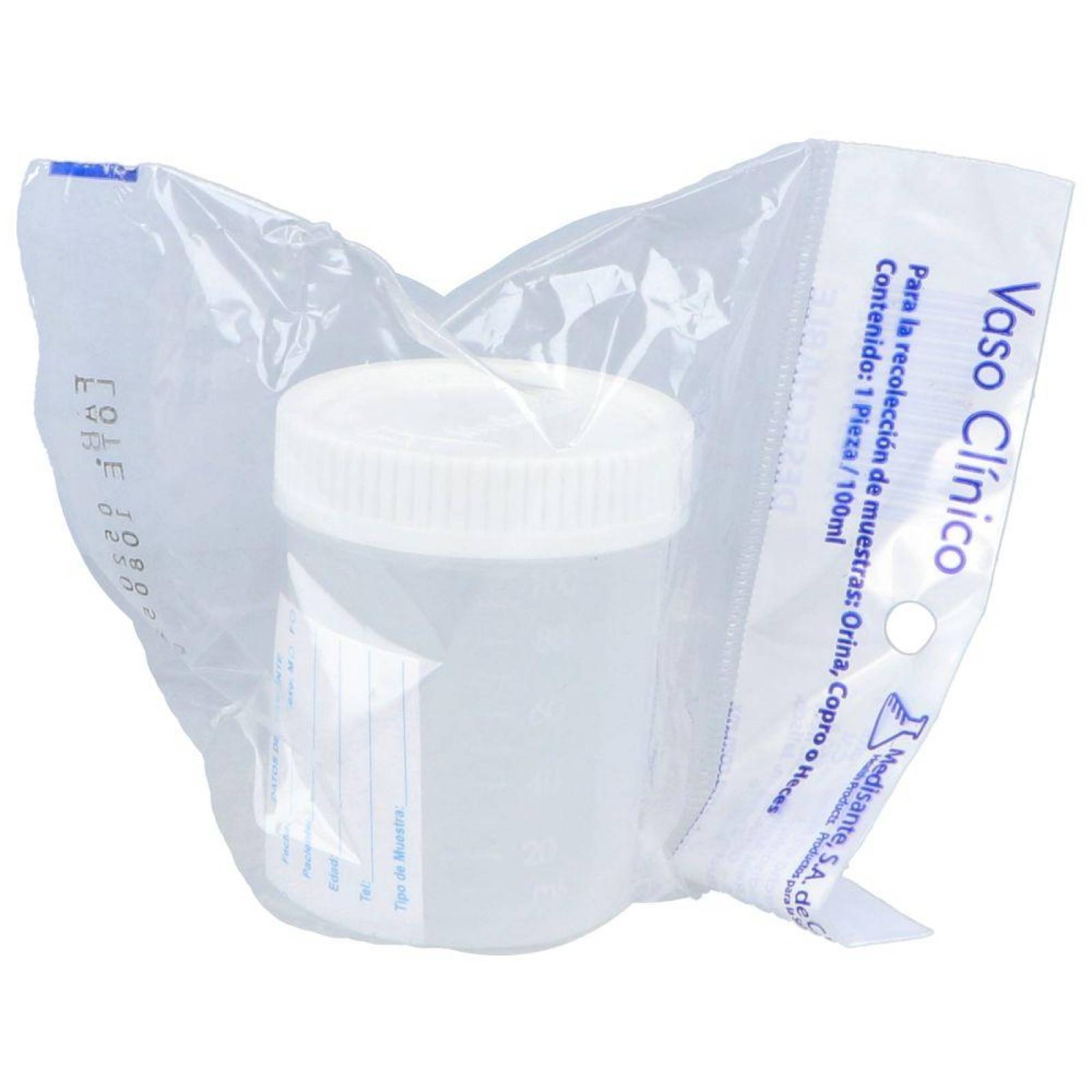 Vaso Clínico Para Muestras De 100 mL 