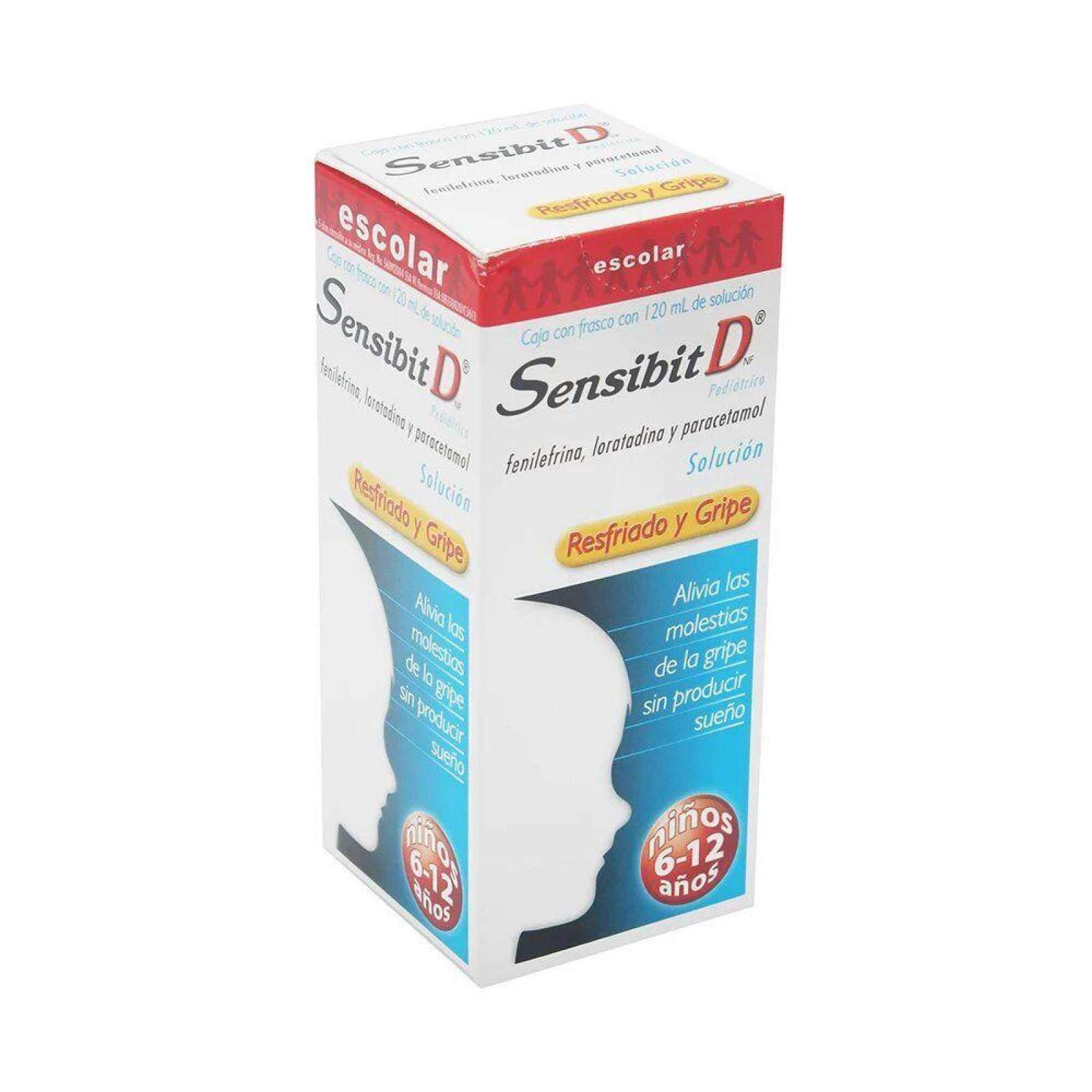 Sensibit D Escolar Solución Caja Con Frasco Con 120 mL 
