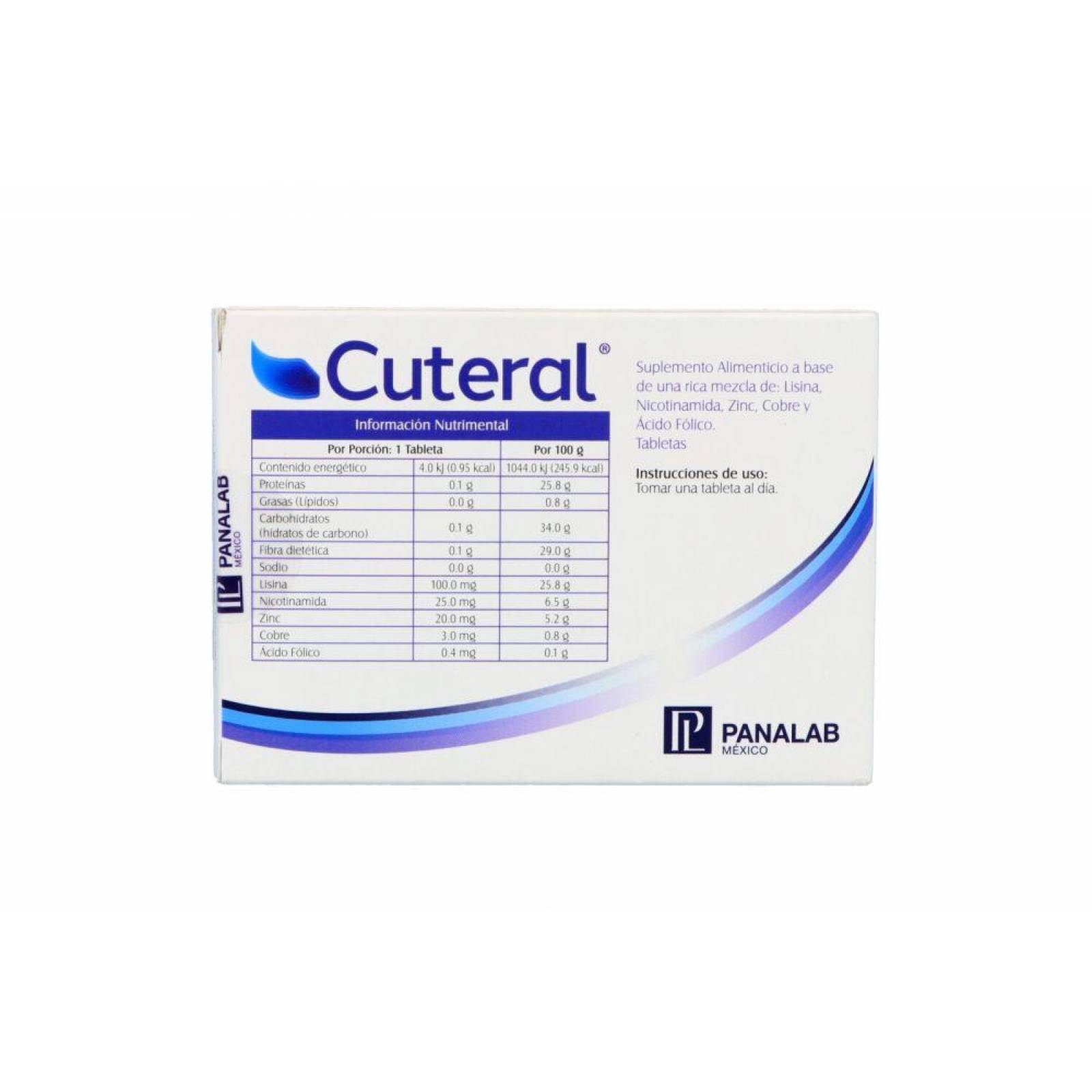 Cuteral Caja Con 30 Tabletas 
