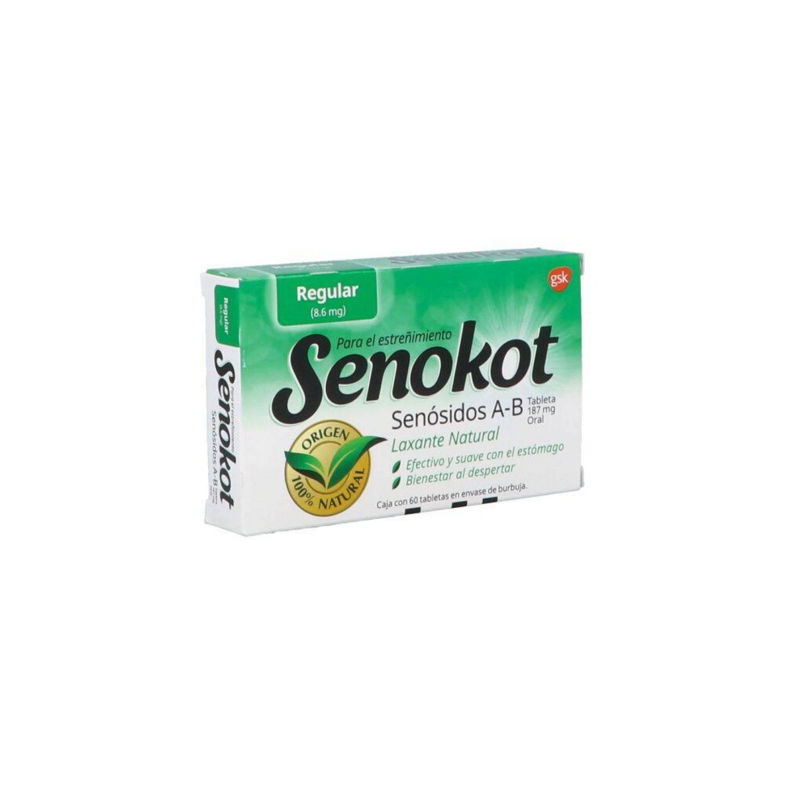 Senokot Regular 8.6mg Caja Con 60 Tabletas 