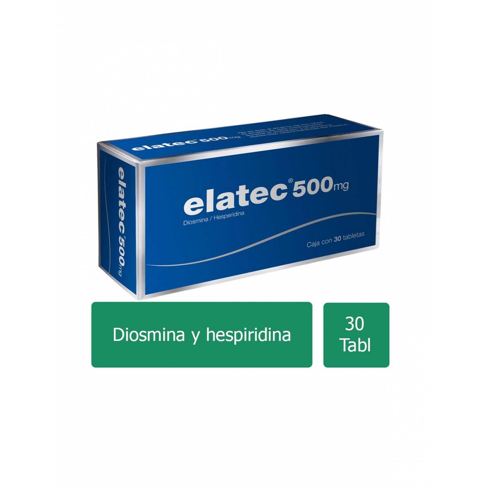 Elatec 500 mg Caja Con 30 Tabletas 