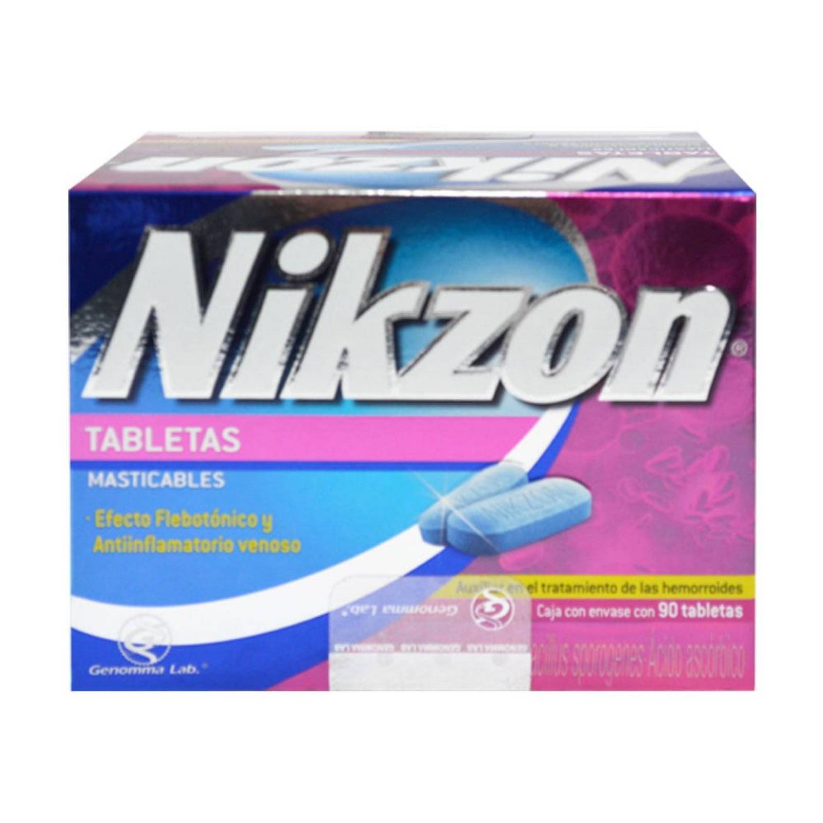 Nikzon 90 Tabletas Masticables 