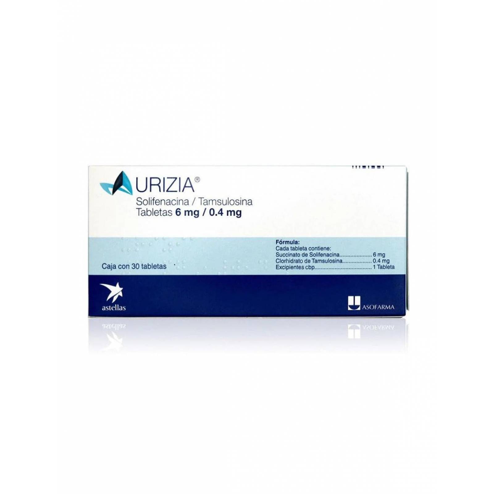 Urizia 6/0.4 mg 30 Tabletas 