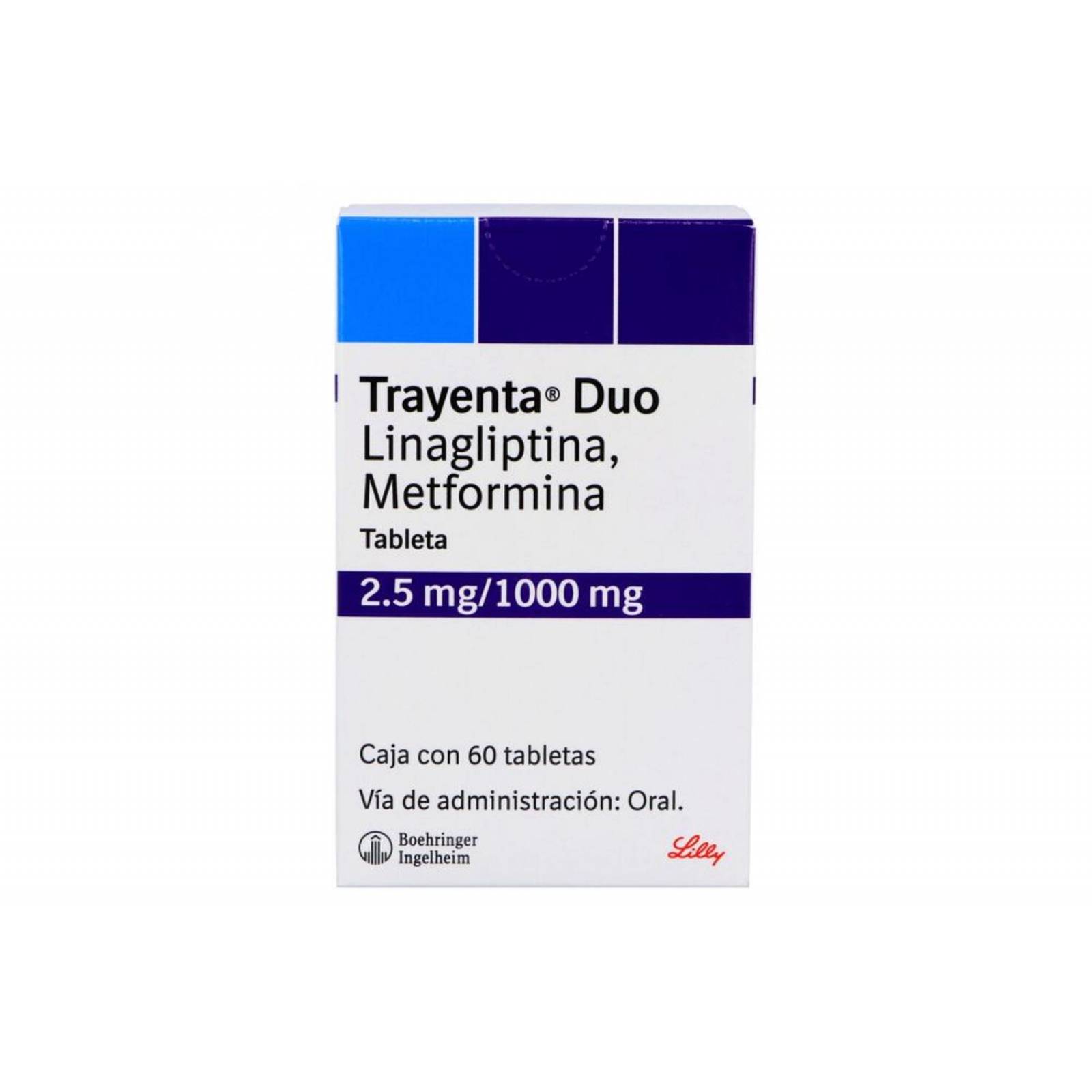 Trayenta Duo 2.5 mg / 1000 mg Caja Con 60 Tabletas 