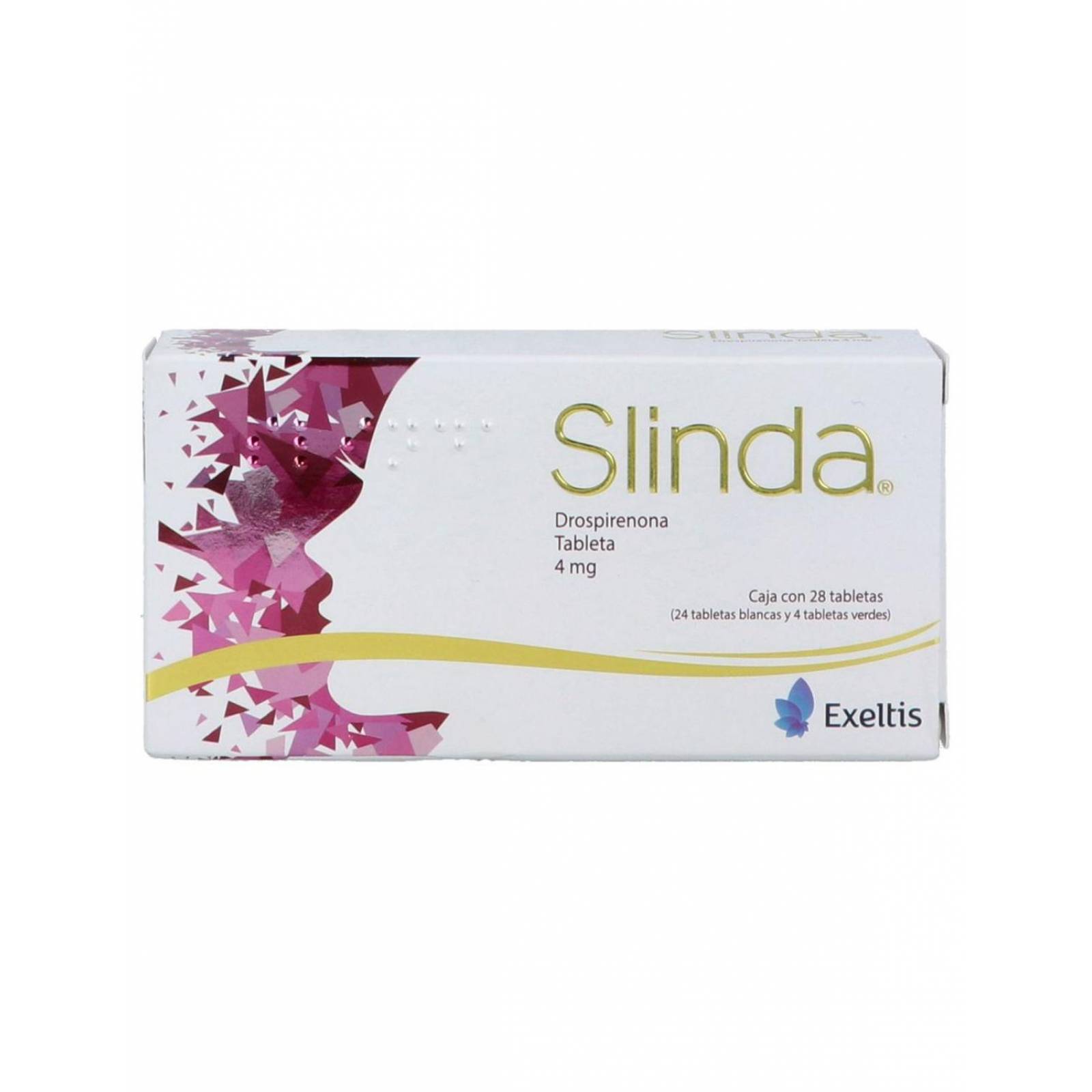 Slinda 4 mg Caja con 28 Tabletas 