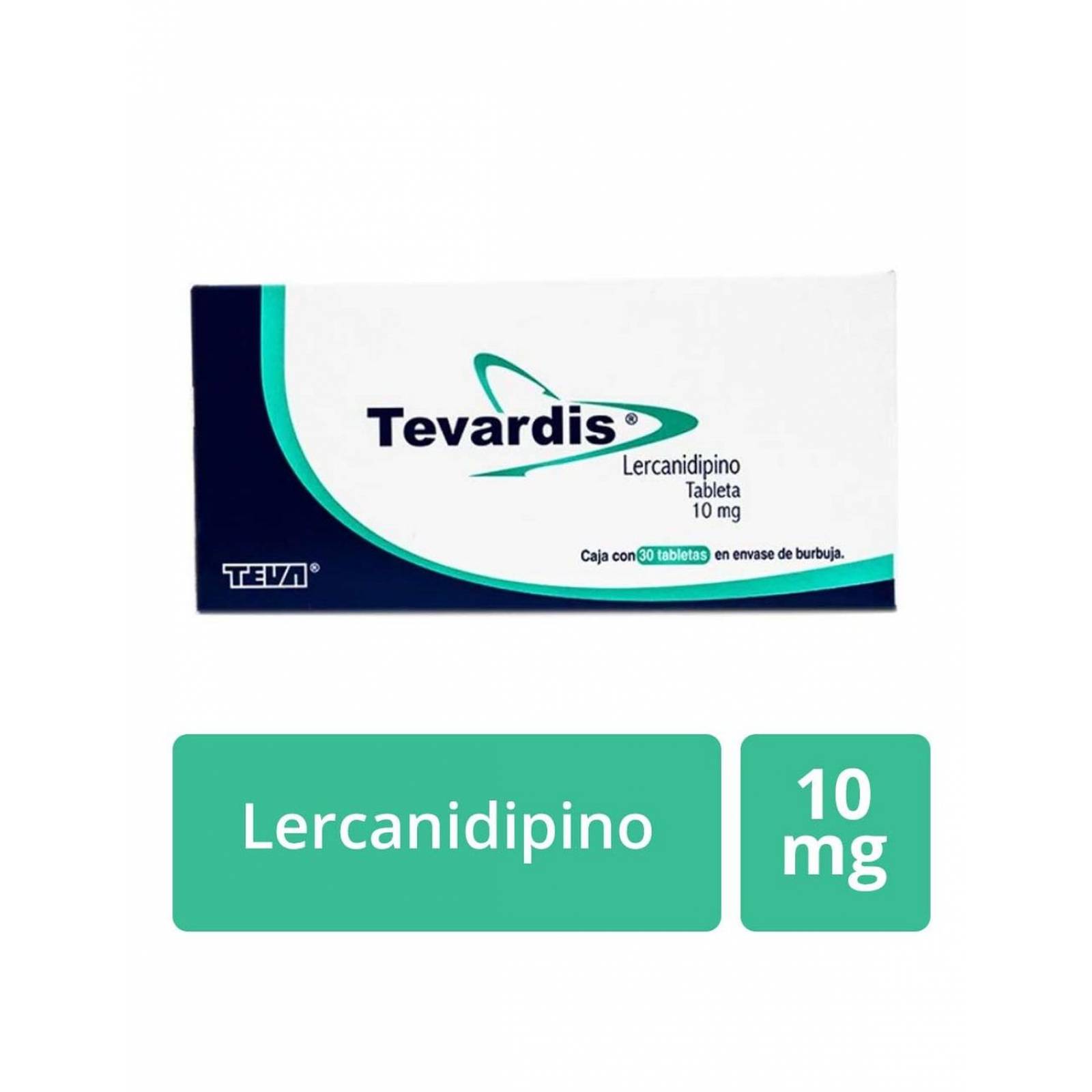 Tevardis 10 mg Caja Con 30 Tabletas 
