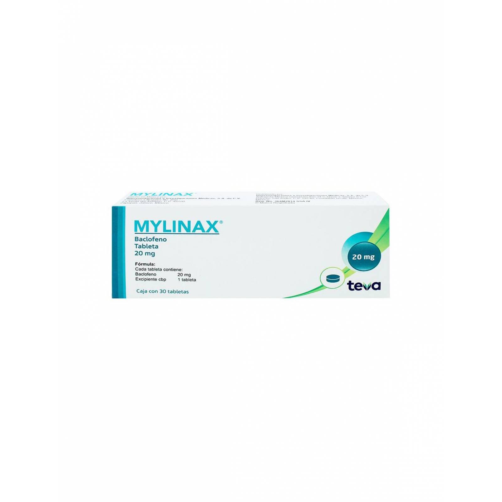 Mylinax 10 mg Con 30 Tabletas 