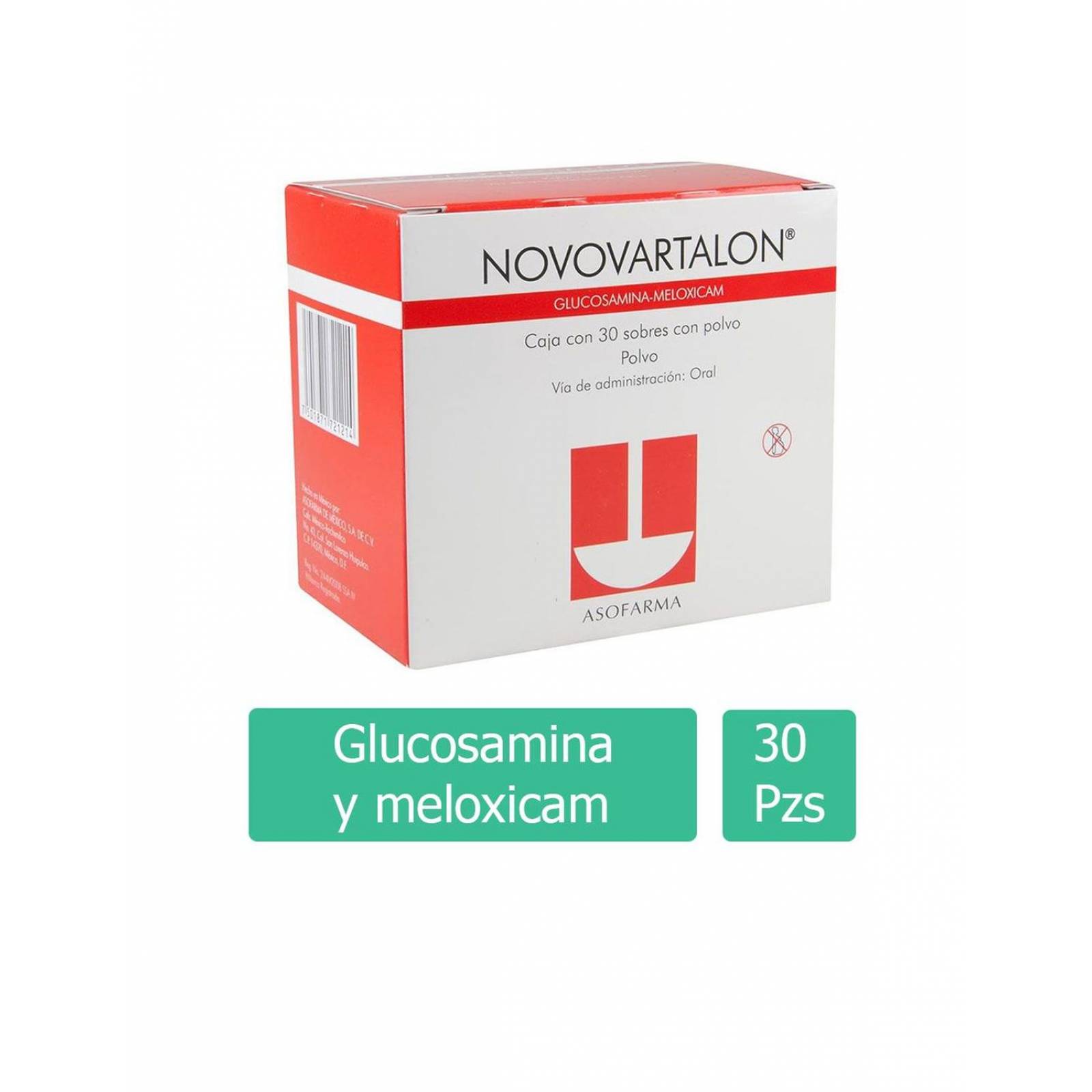 Novovartalon 1500 mg / 15 mg Caja Con 30 Sobres