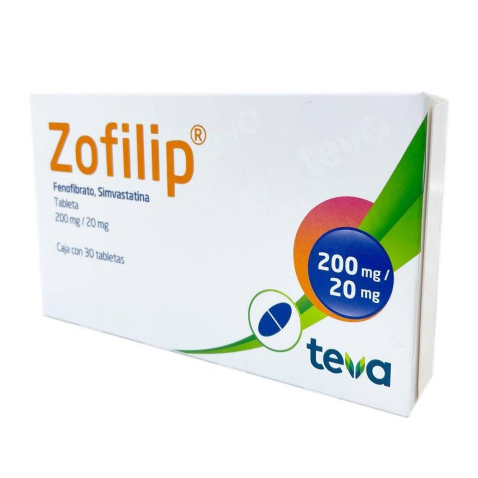 Zofilip 200mg/20mg Caja Con 30 Tabletas