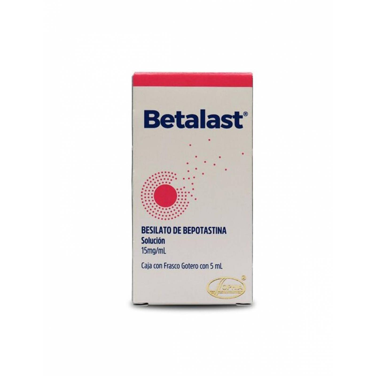 Betalast 15mg/mL Solución Con 5 mL 