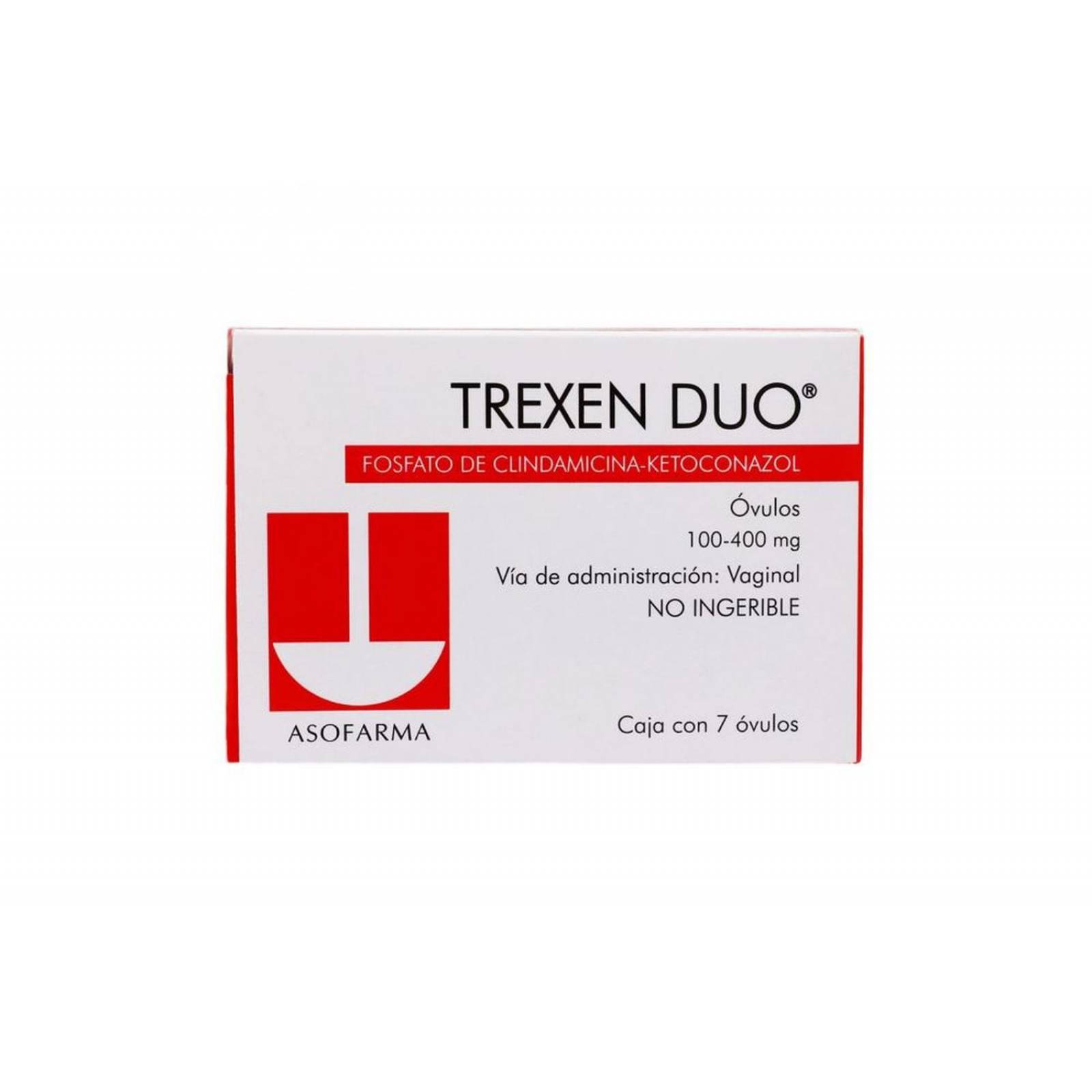 Trexen Duo 100 mg / 400 mg Caja Con 7 Óvulos 