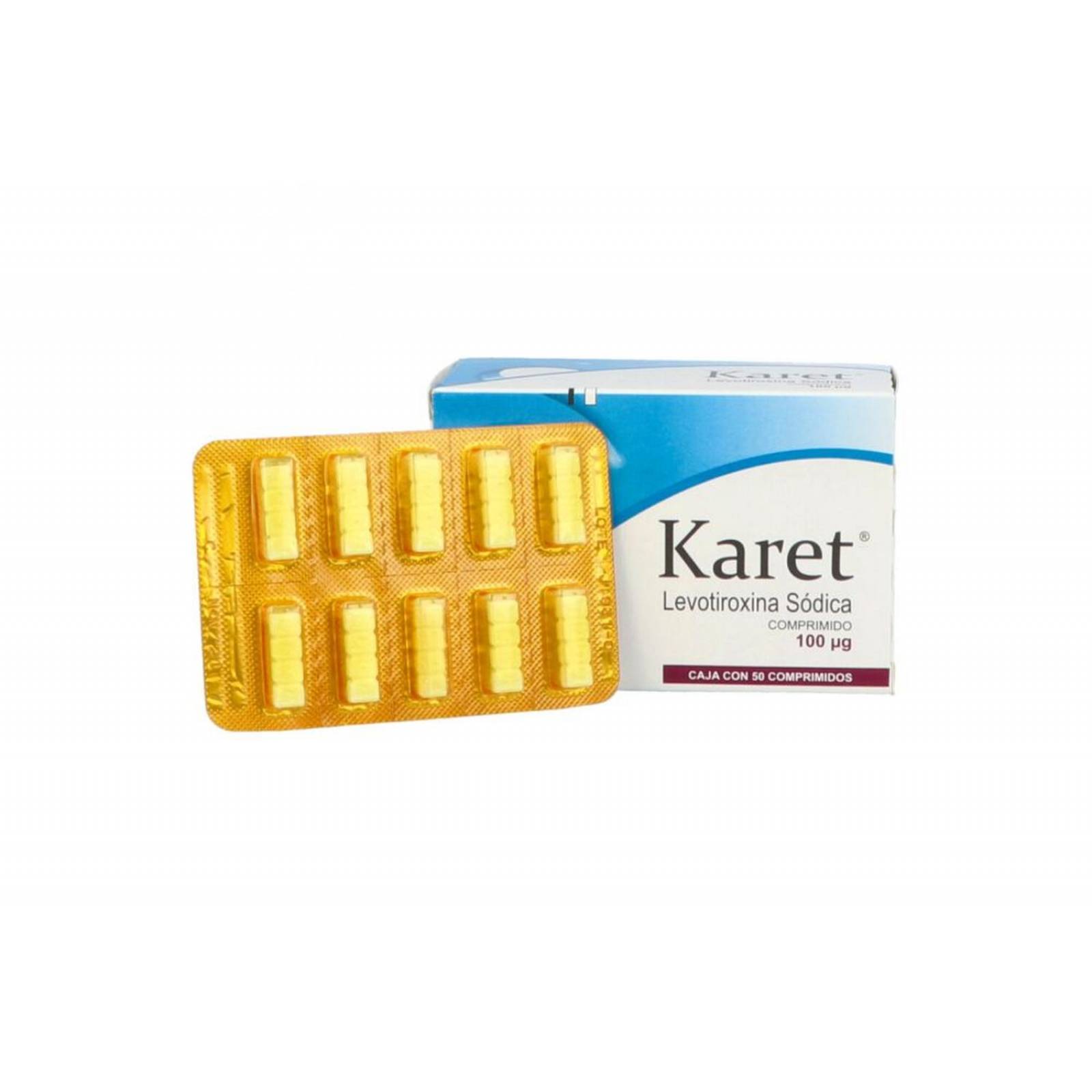 Karet 100 mcg Caja Con 50 Comprimidos