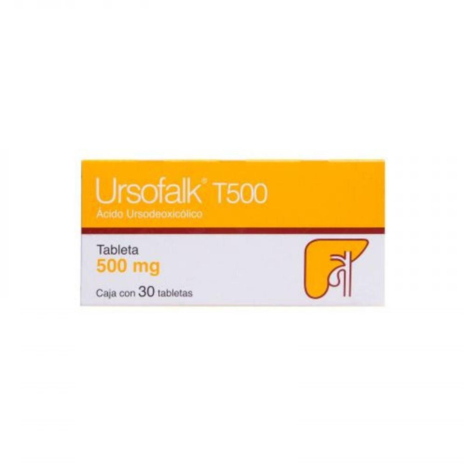 Ursofalk T500 500 mg Caja Con 30 Tabletas 