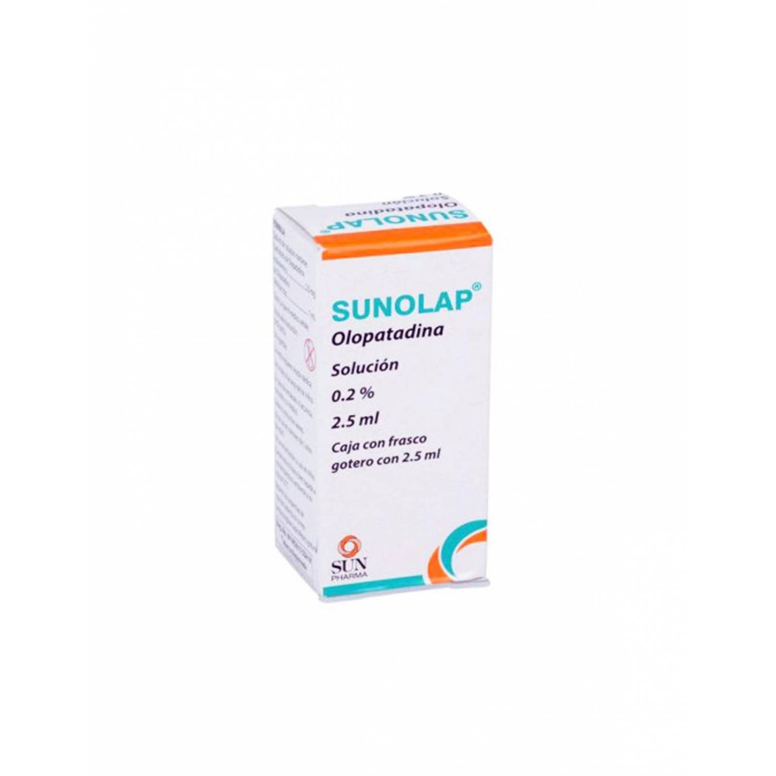 Sunolap Solución 0.2% Caja Con Frasco Gotero Con 2.5 mL 