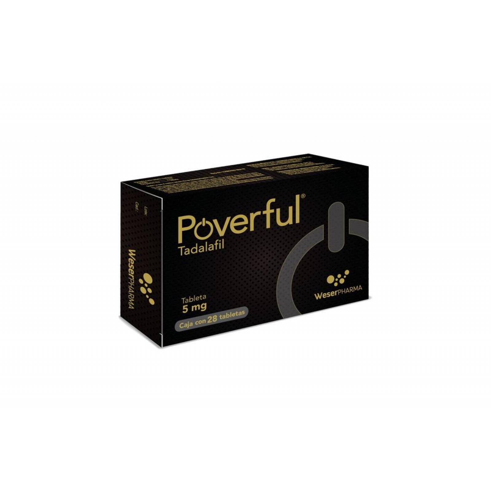 Poverful 5 mg Caja Con 28 Tabletas 