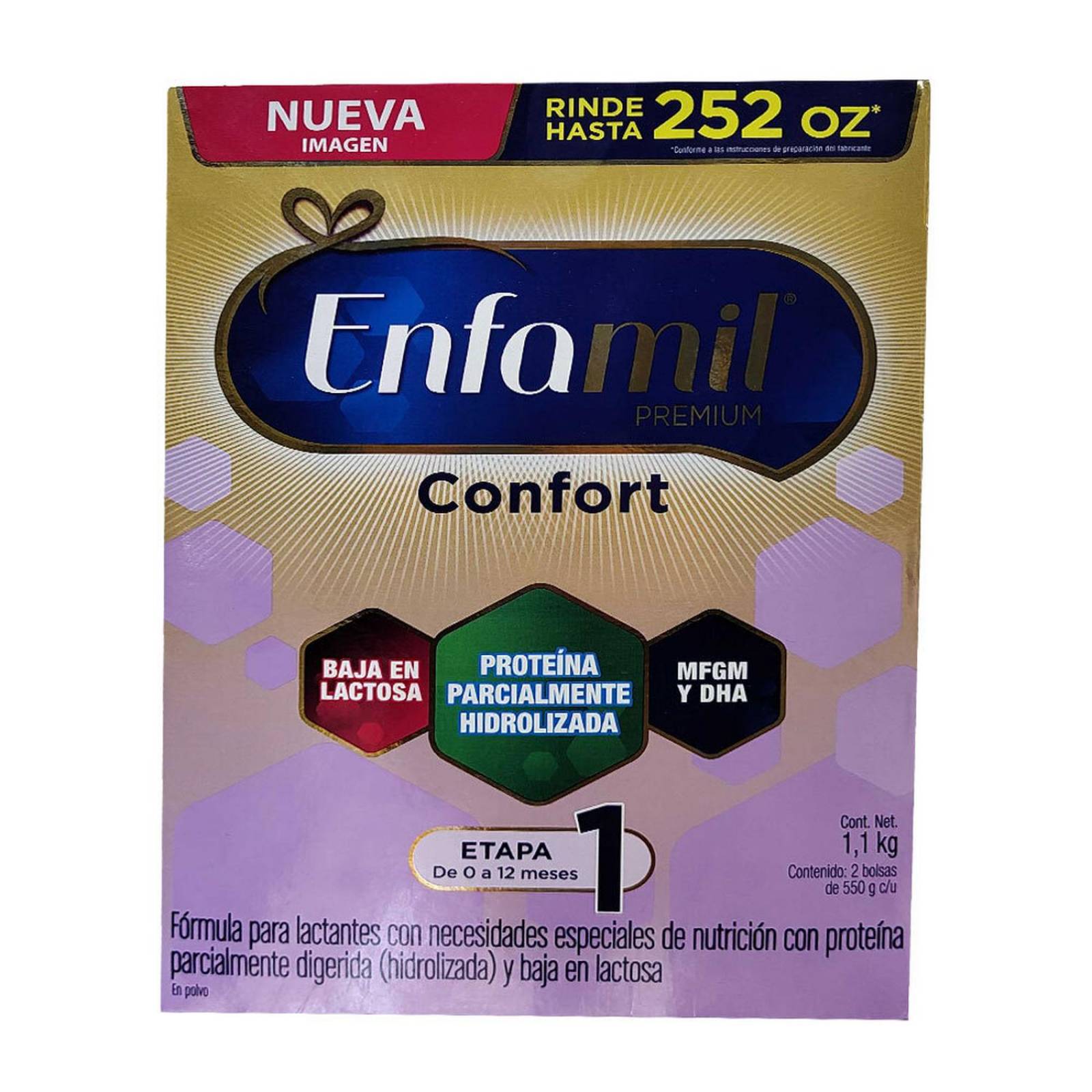 Enfamil Confort 1 Caja con 2 Bolsas Con 550 g