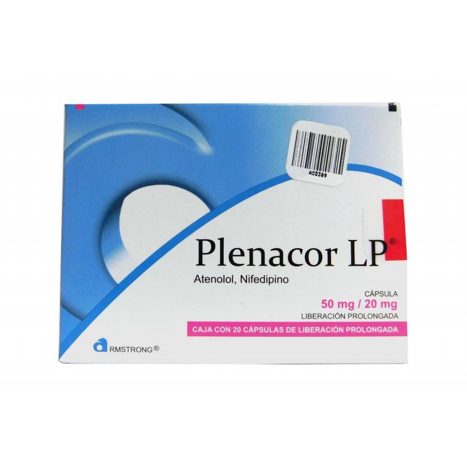 Plenacor LP 50 / 20 mg Caja Con 20 Cápsulas 