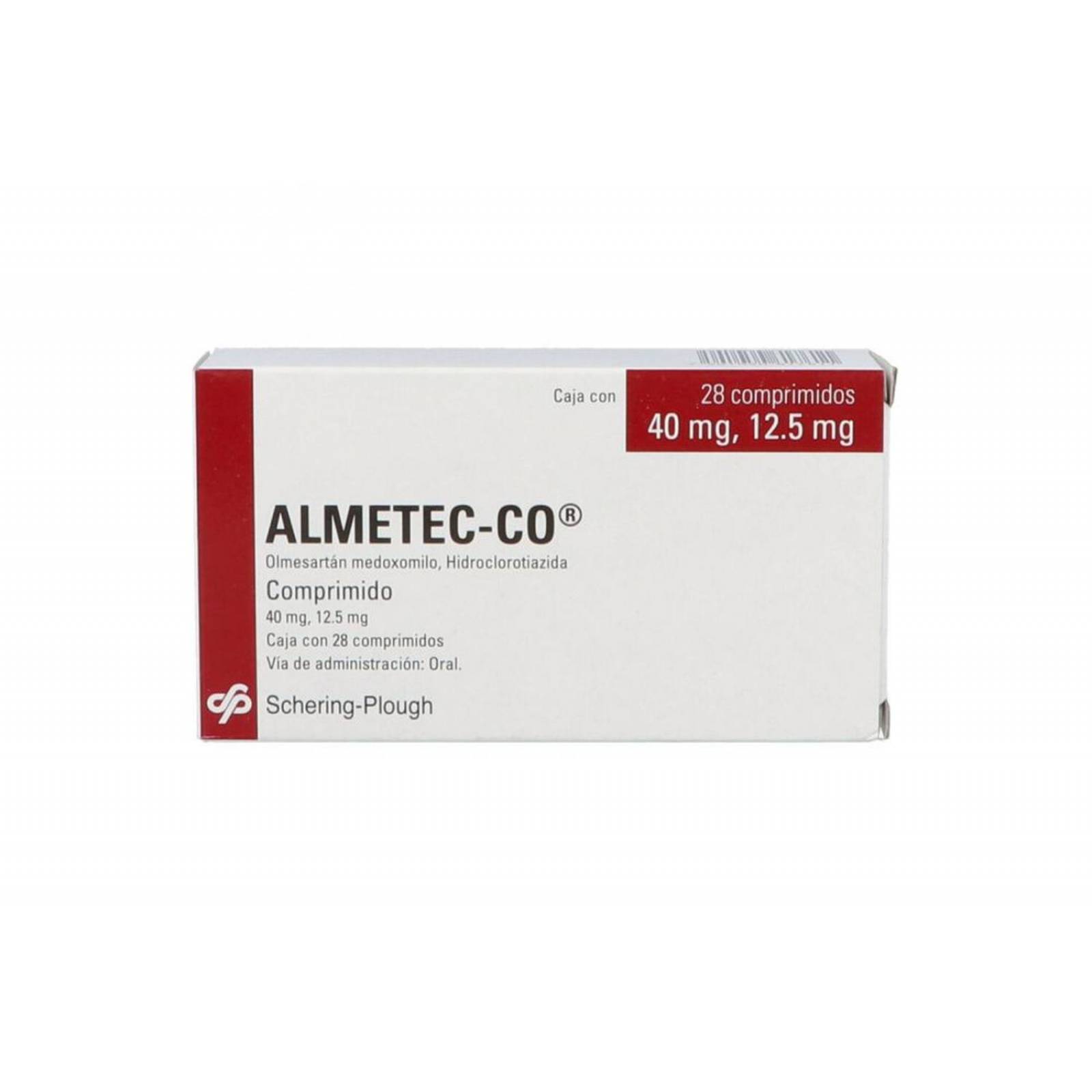 Almetec-Co 40 mg/12.5 mg Caja Con 28 Comprimidos 