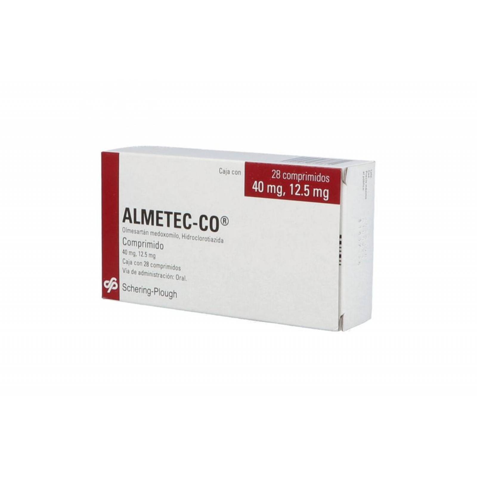 Almetec-Co 40 mg/12.5 mg Caja Con 28 Comprimidos 