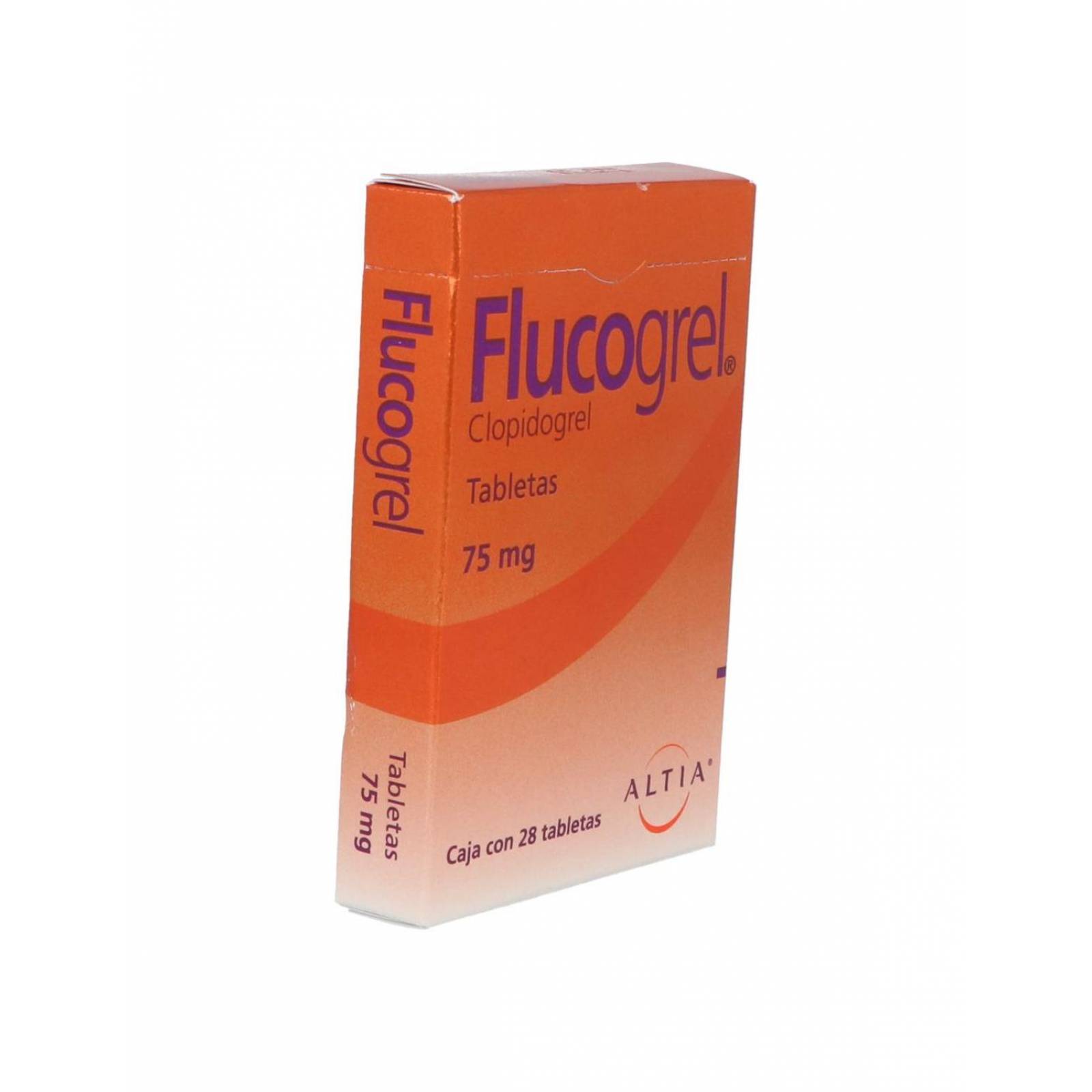Flucogrel 75 mg Caja Con 28 Tabletas 