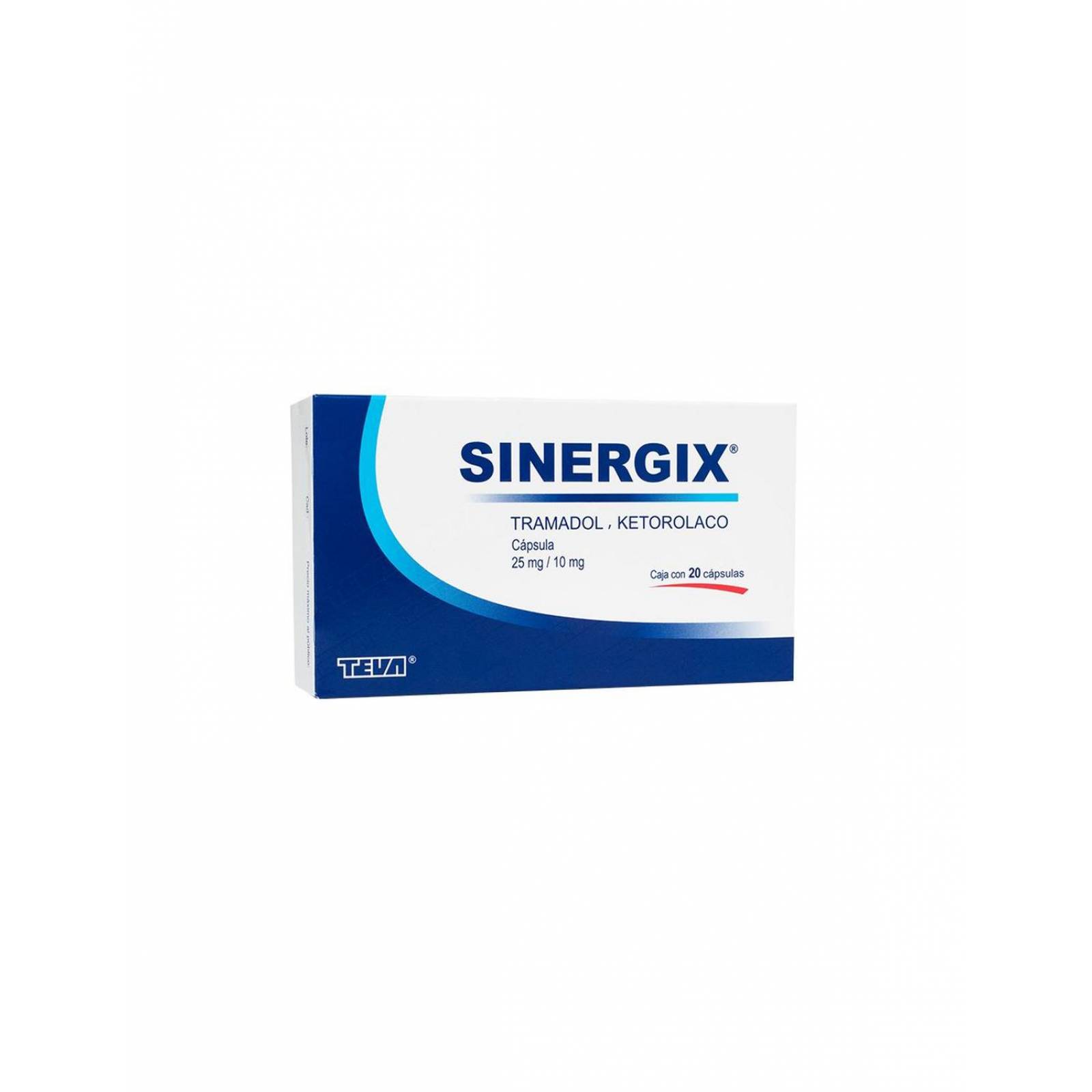 Sinergix 25 mg/10 mg Caja Con 20 Cápsulas 