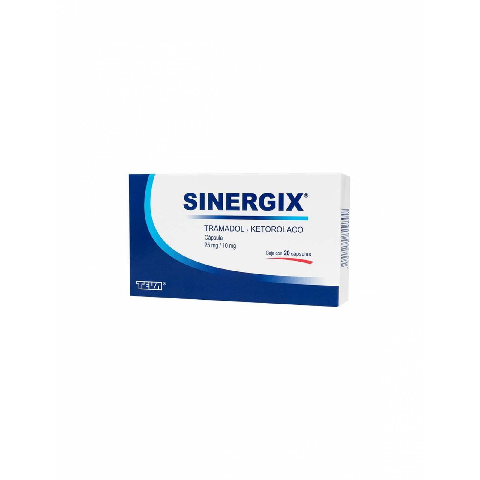 Sinergix 25 mg/10 mg Caja Con 20 Cápsulas 