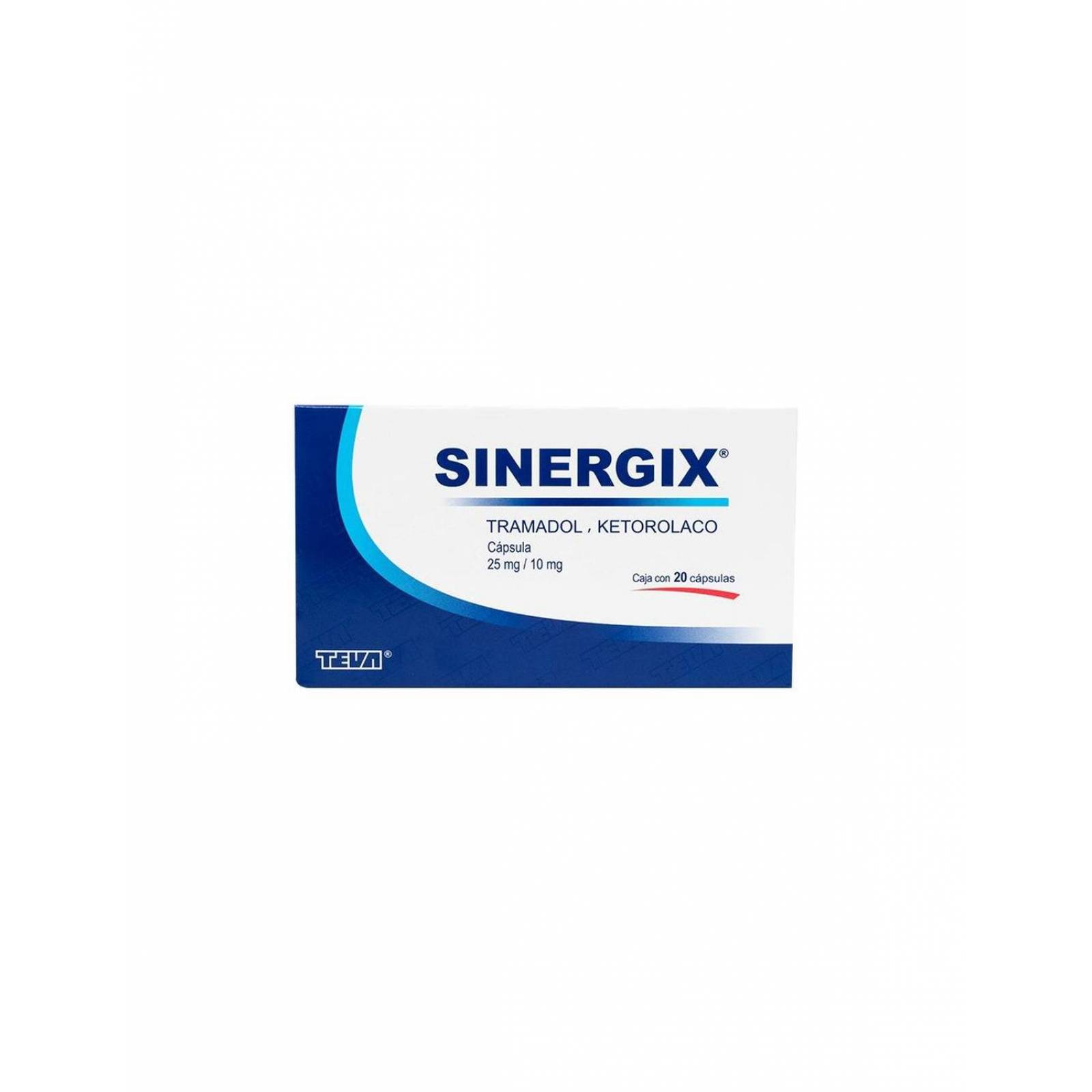 Sinergix 25 mg/10 mg Caja Con 20 Cápsulas 