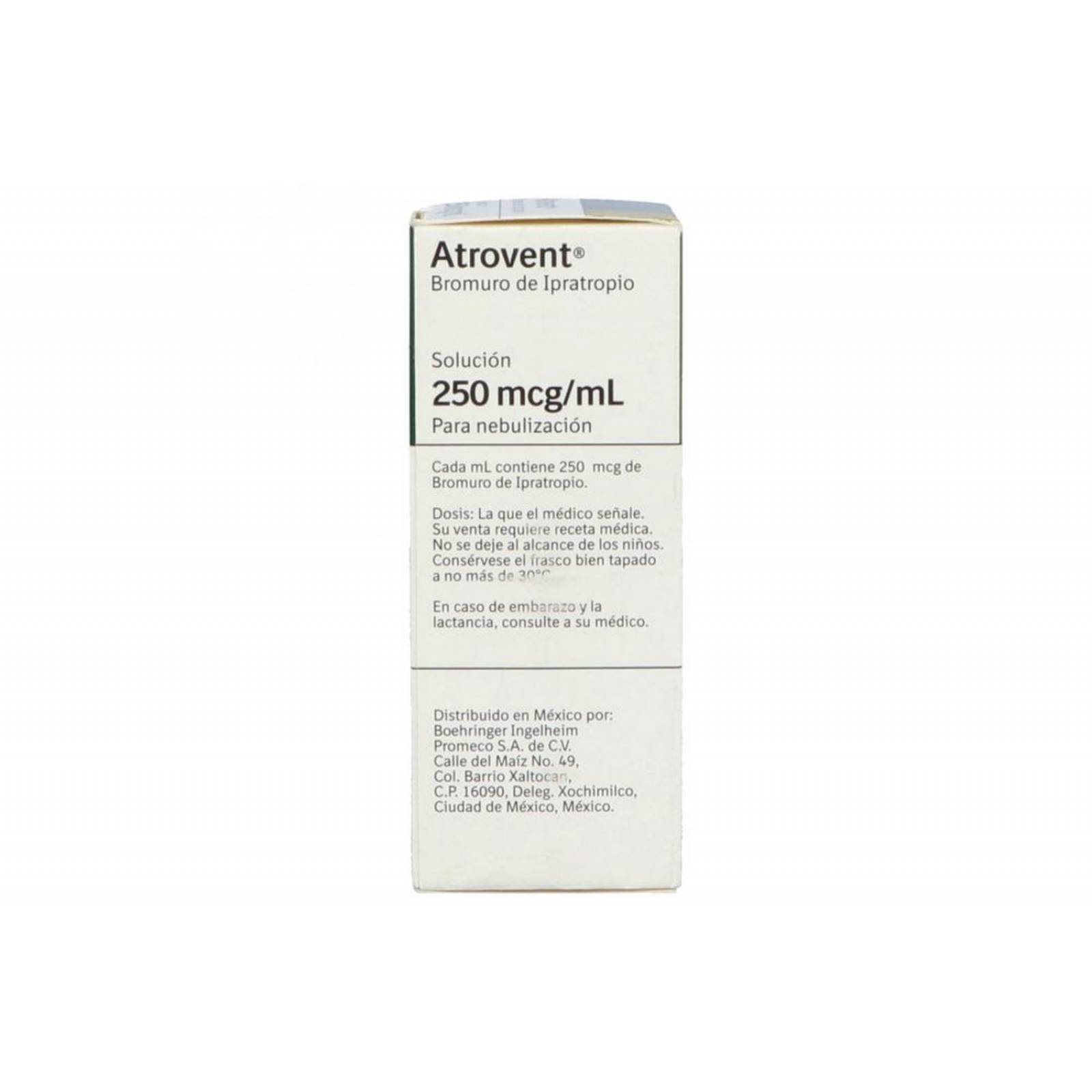 Atrovent Solución 250 Mcg /mL Caja Con Frasco Con 20 mL 