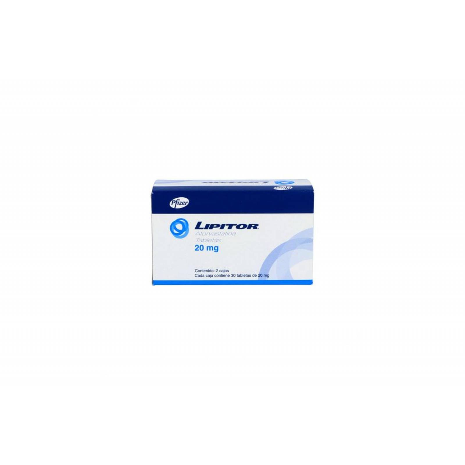 Lipitor 20 mg 2 Cajas Con 30 Tabletas 