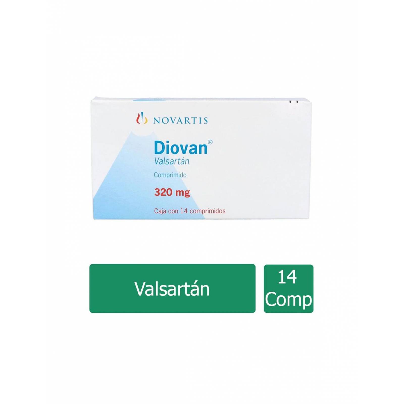 Diovan 320 mg Caja Con 14 Comprimidos