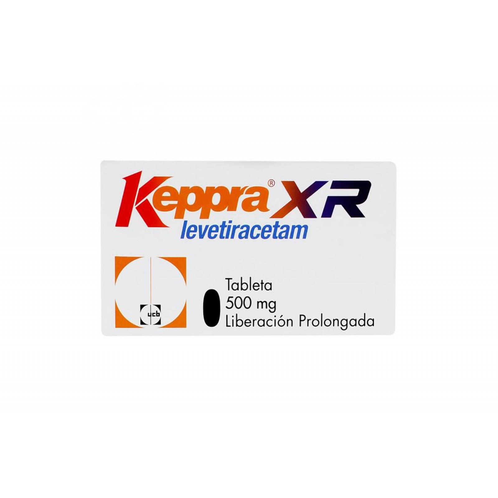 Keppra XR 500 mg Caja Con 60 Tabletas 