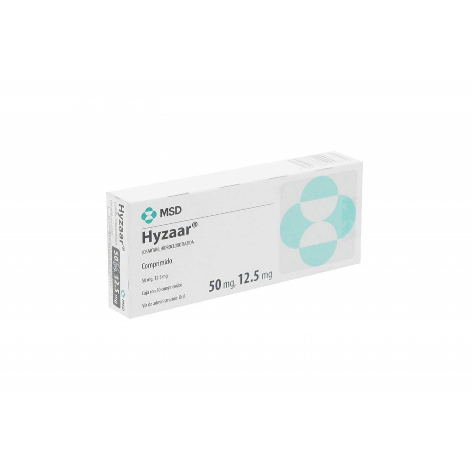 Hyzaar 50 mg / 12.5 mg Caja Con 30 Comprimidos 