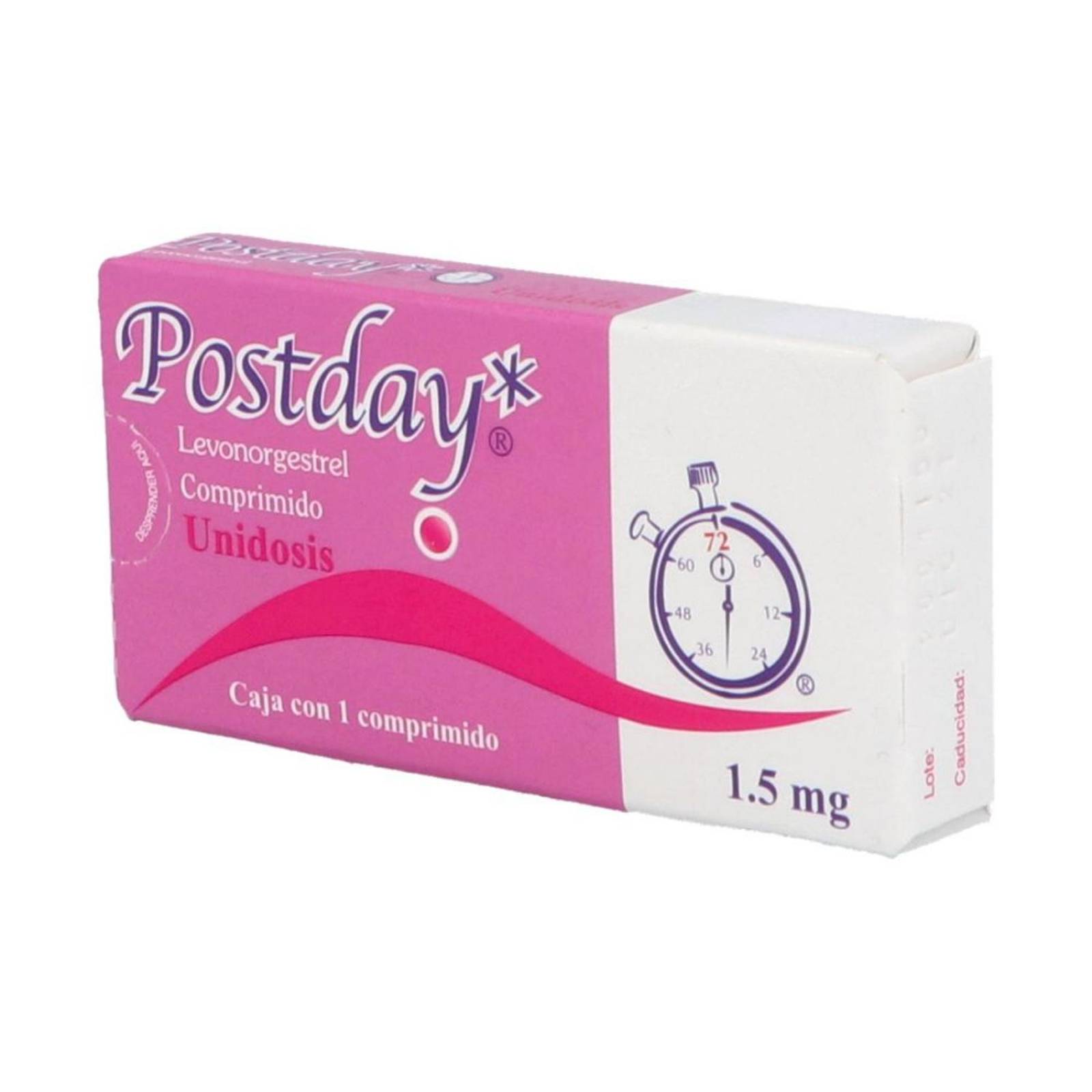 Postday 1.5 mg Caja Con 1 Comprimido 