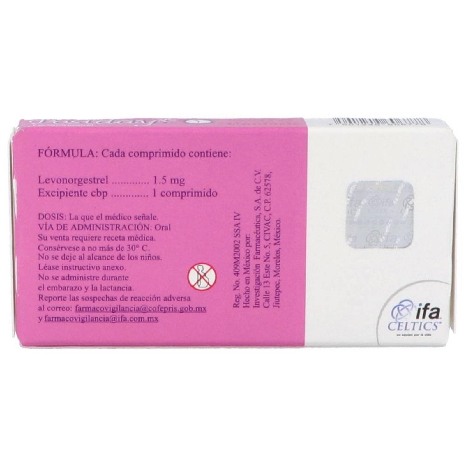 Postday 1.5 mg Caja Con 1 Comprimido 