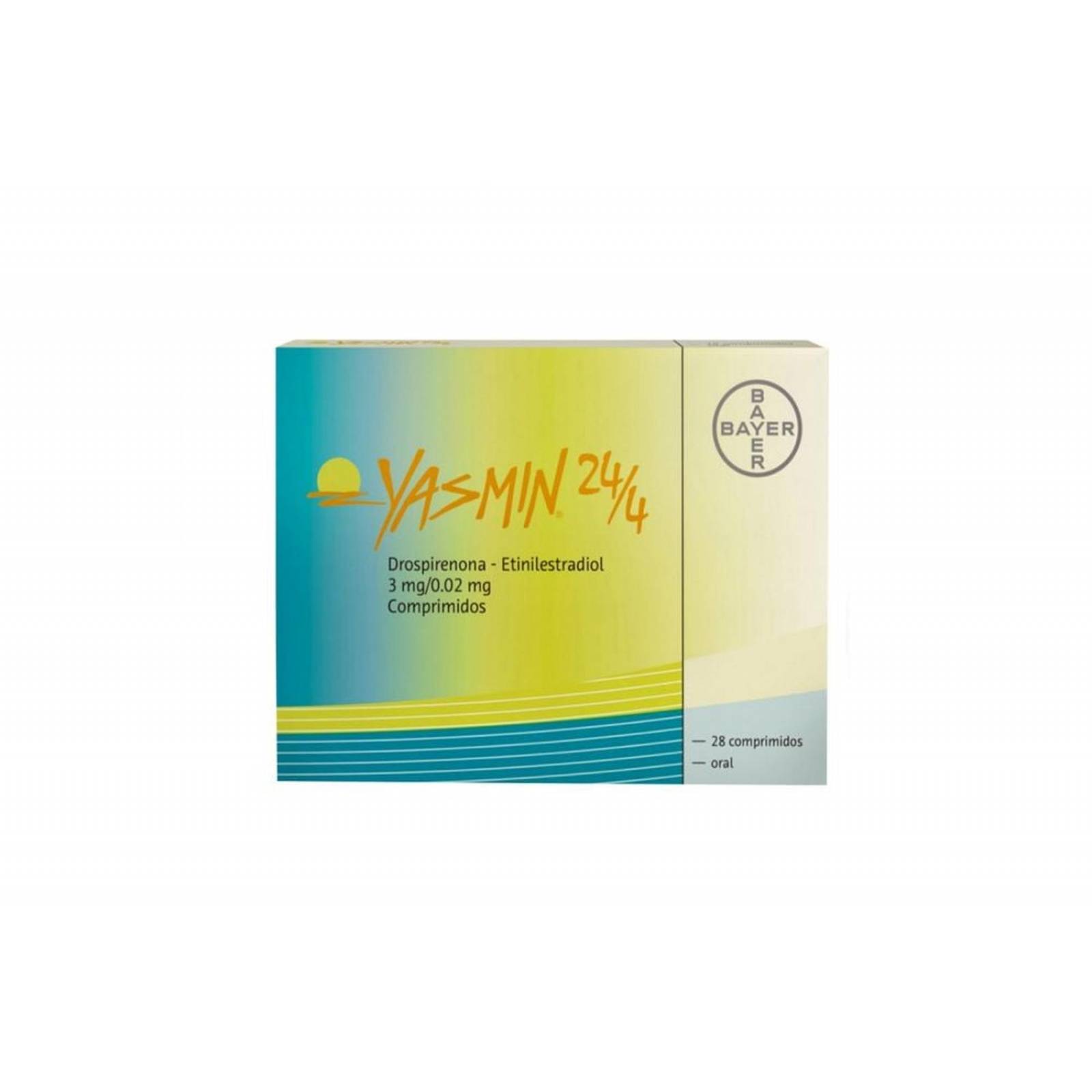 Yasmin 24/4 3 mg / 0.02 mg Caja Con 28 Comprimidos 