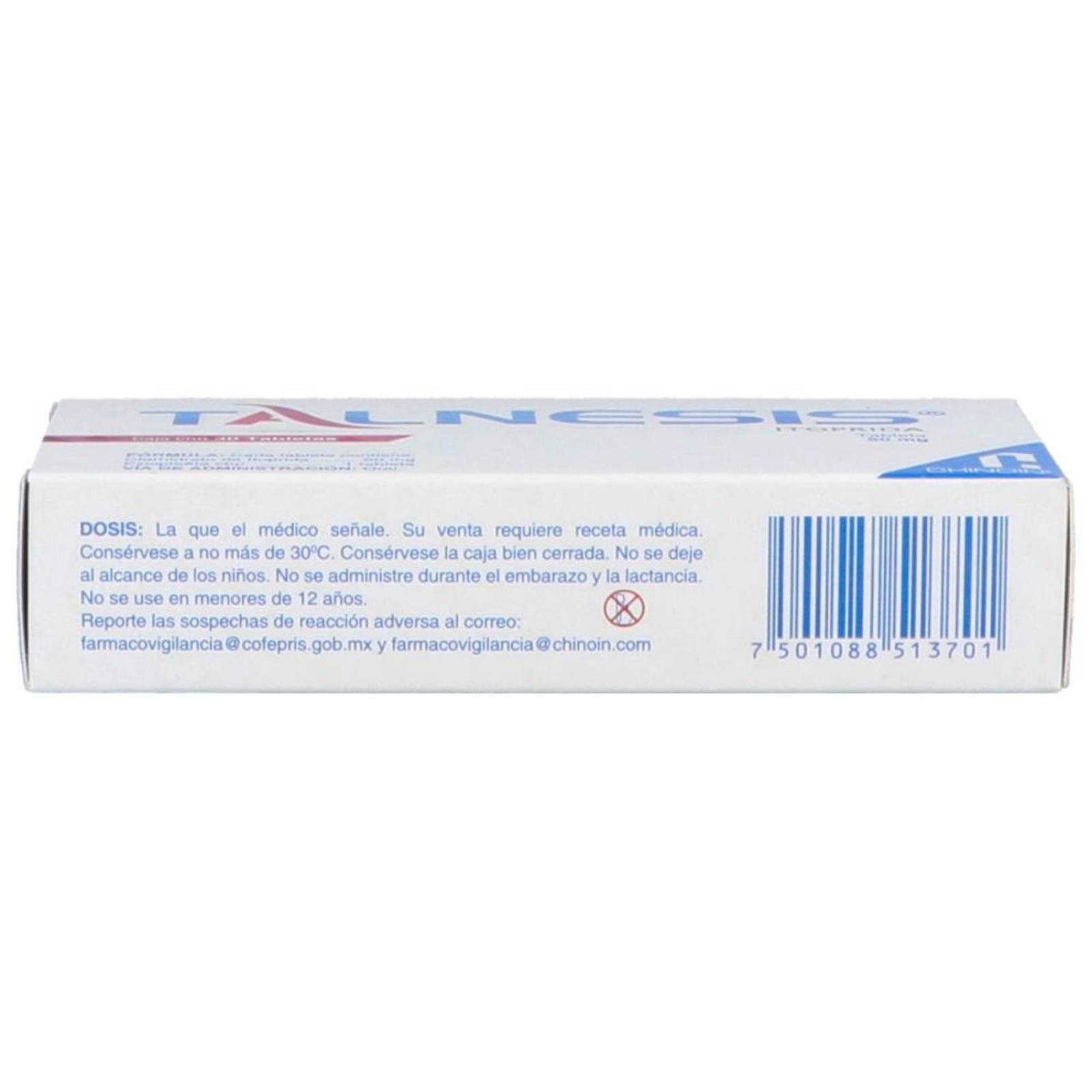 Talnesis 50 mg Caja Con 30 Tabletas 