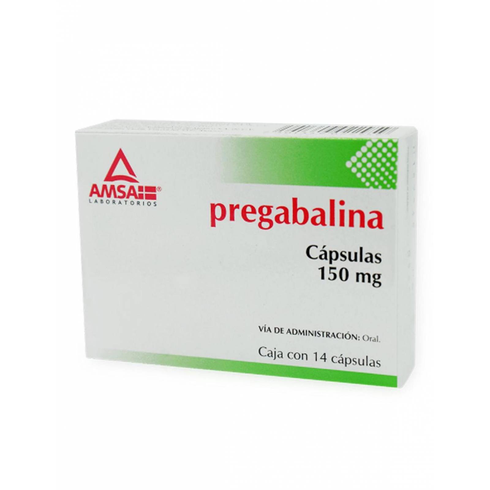 Pregabalina 150 mg Con 14 Cápsulas 