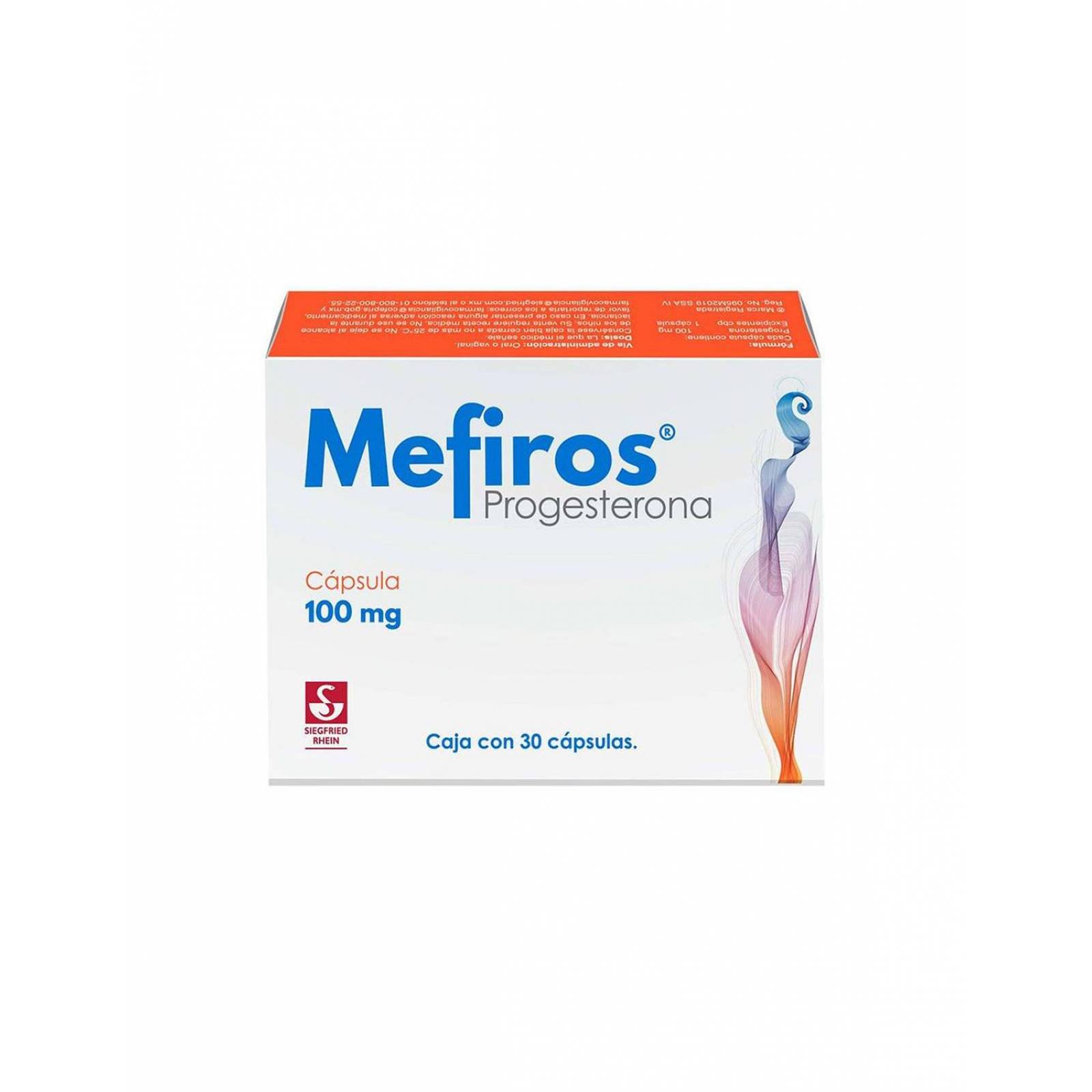 Mefiros 100 mg Caja Con 30 Cápsulas 