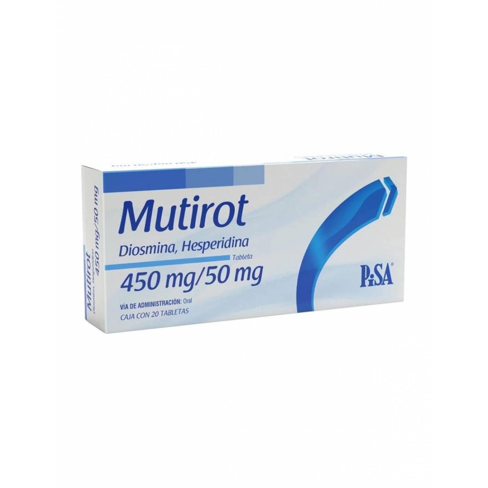 Mutirot 450/50 mg Caja con 20 Tabletas 