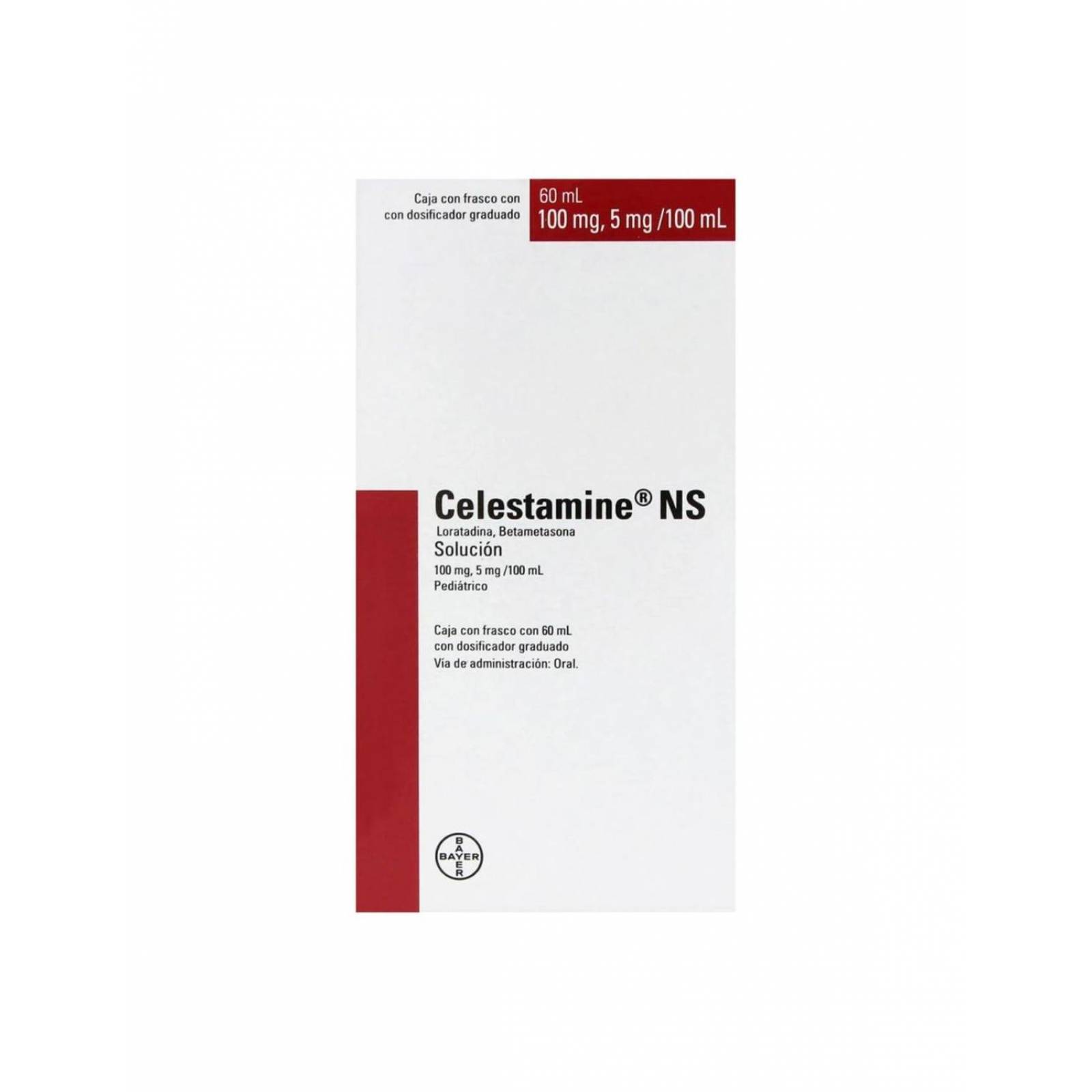 Celestamine NS 100 mg/5 mg Caja Con Frasco Con 60 mL