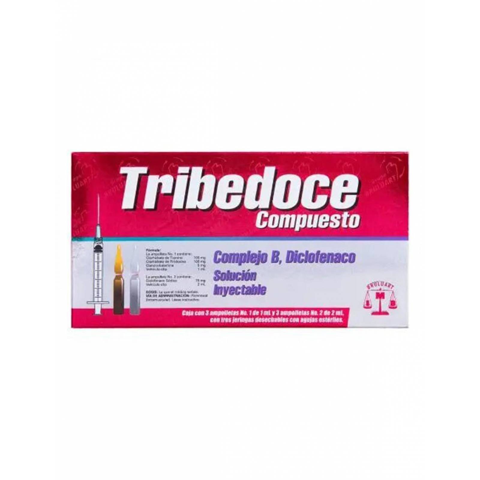 Tribedoce Compuesto 3 mL Solución Inyectable Con 3 Ampolletas 
