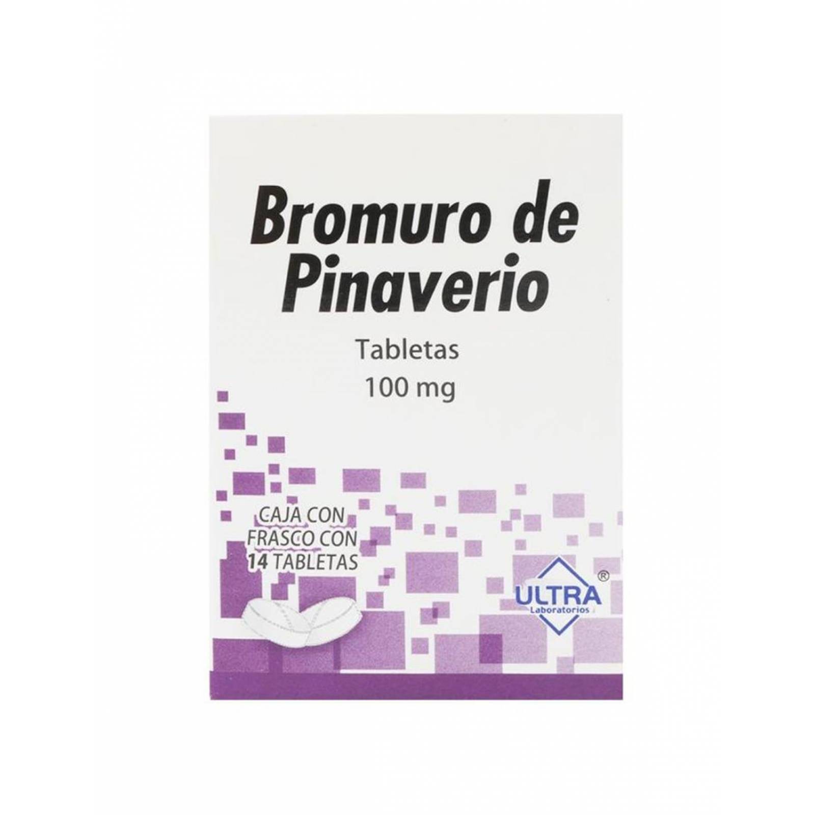 Bromuro De Pinaverio 100 mg Con 14 Tabletas 