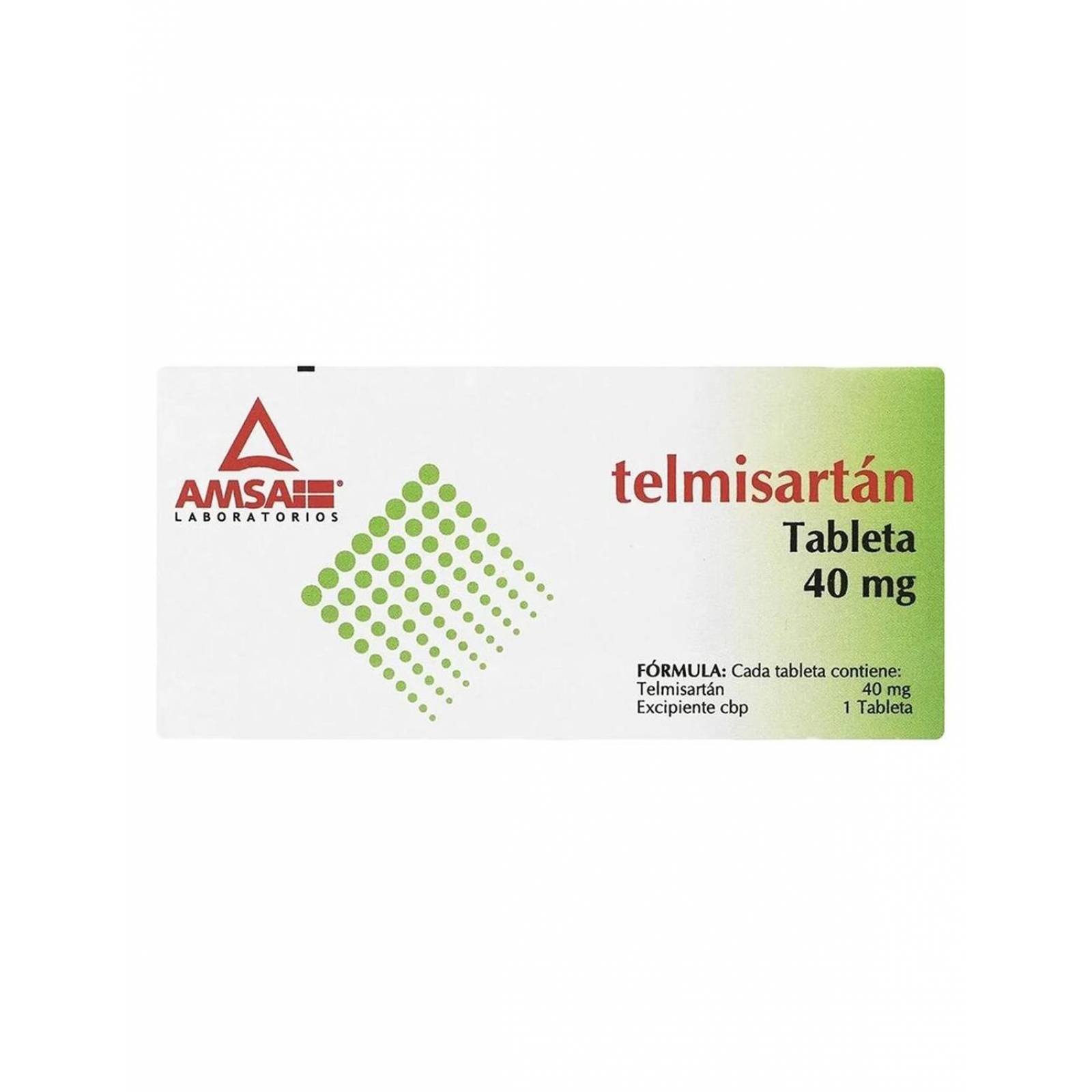 Telmisartán 40 mg Caja Con 28 Tabletas 